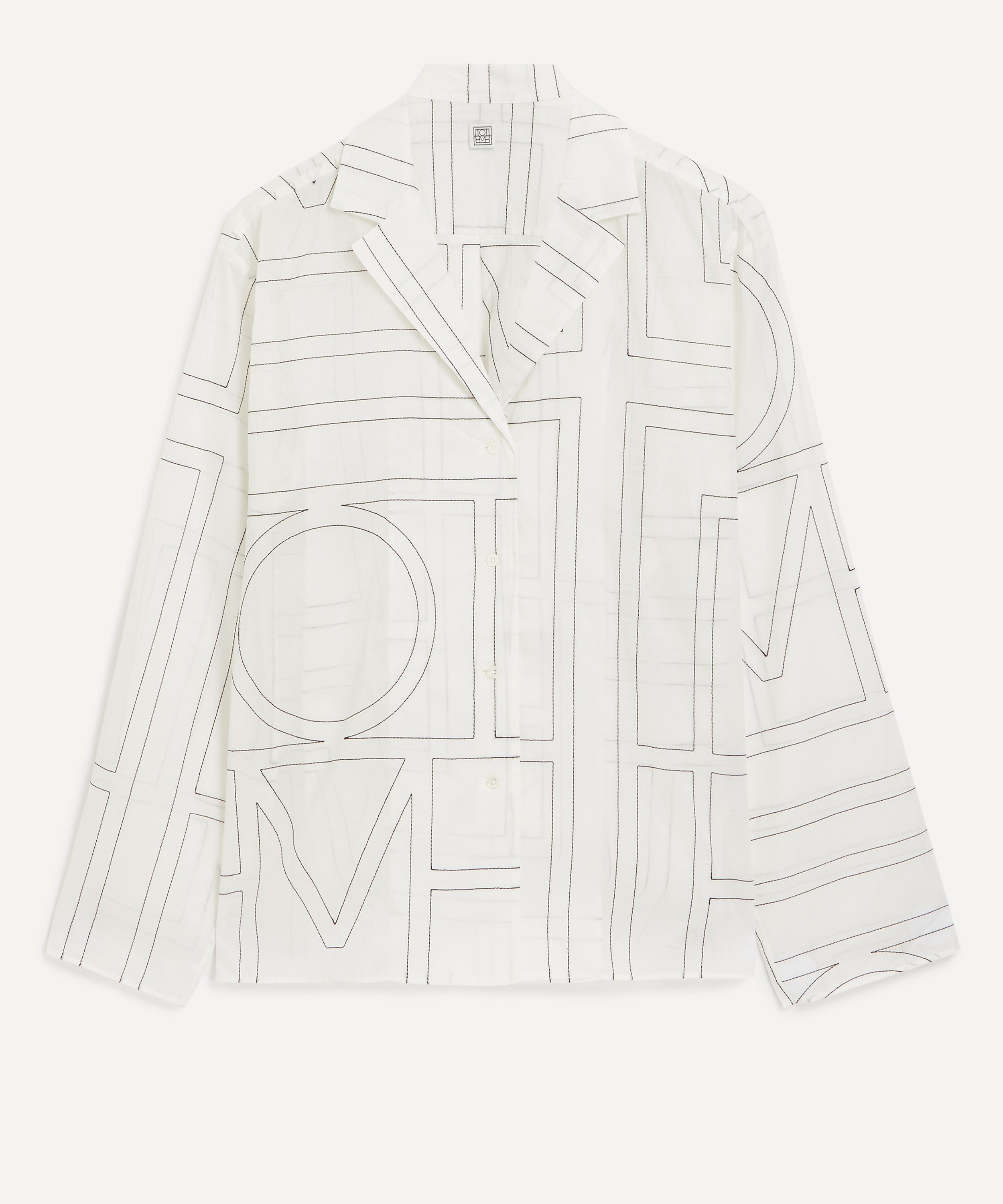 Toteme - Monogram Pyjama-Style Shirt image number 0