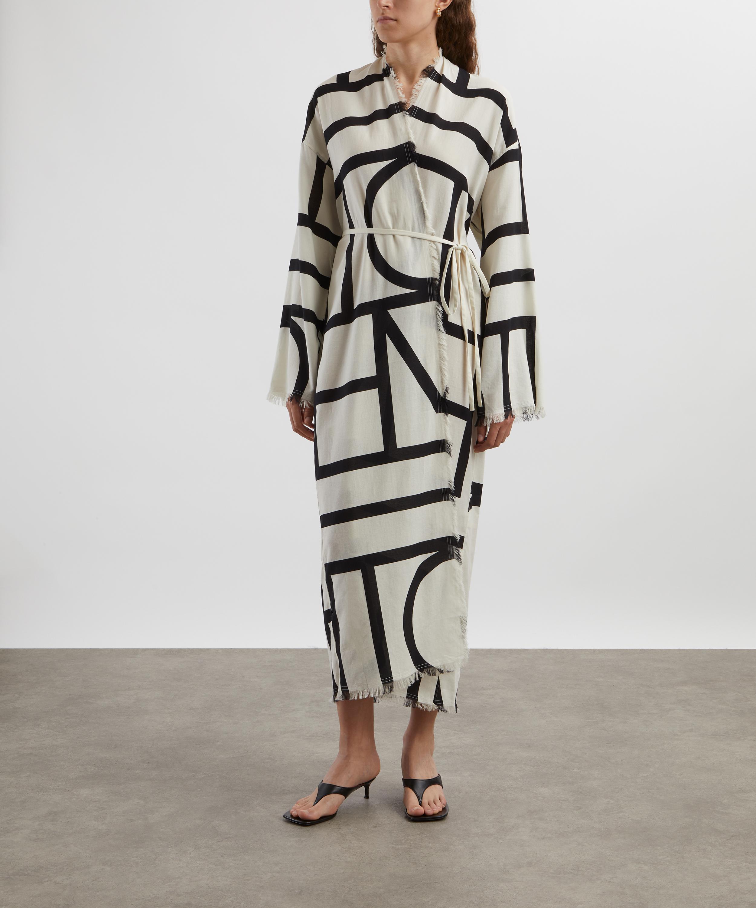 Toteme - Monogram Cotton Wrap-Dress image number 2