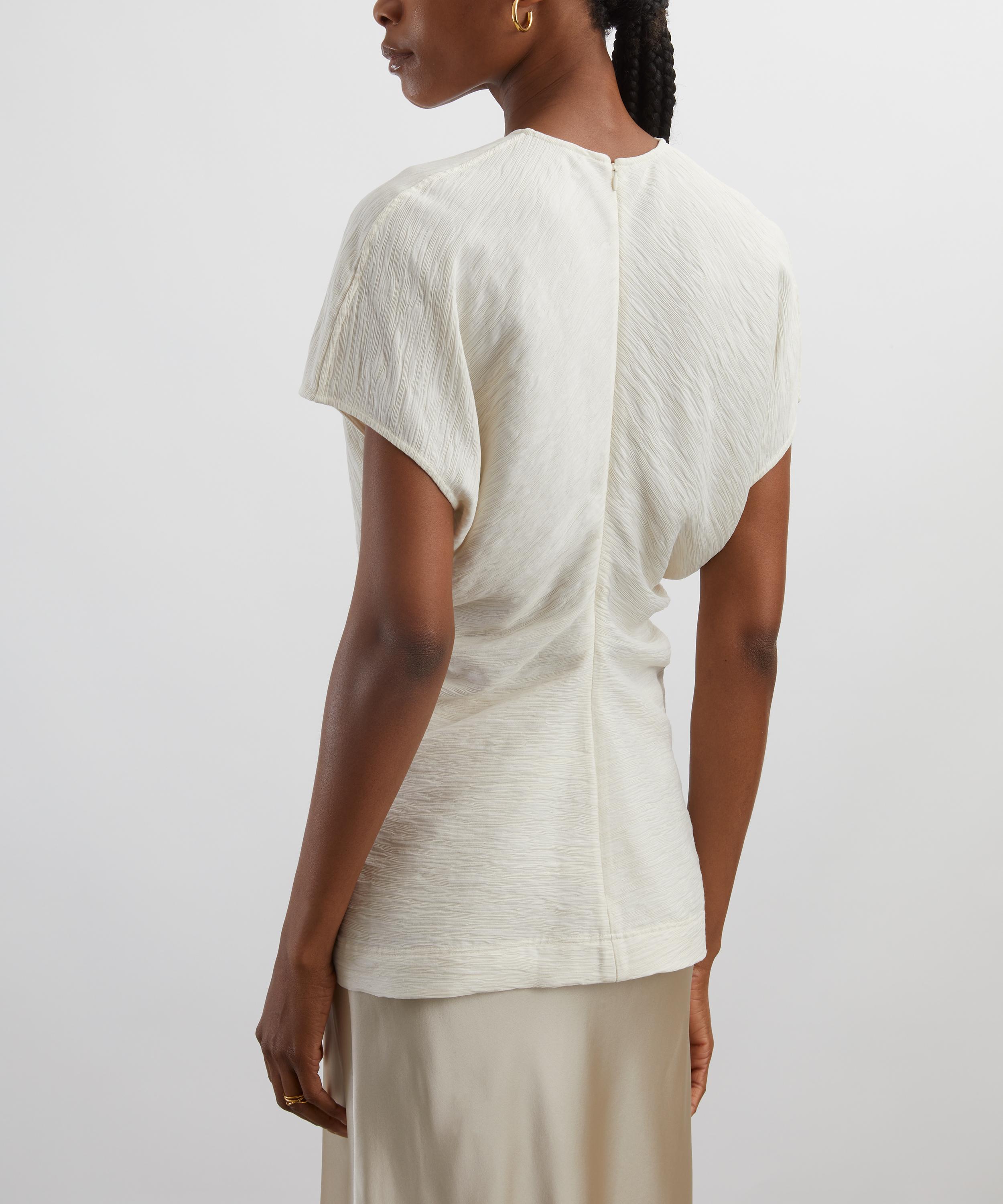 Toteme - Slouch Waist Crinkle Top image number 3