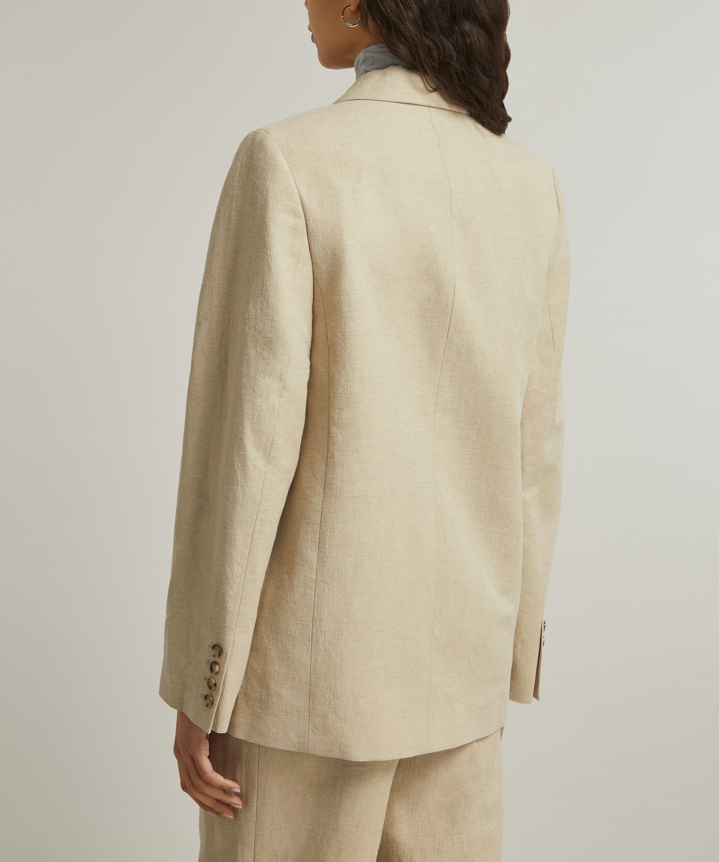 Toteme - Linen Tailored Suit Jacket image number 3