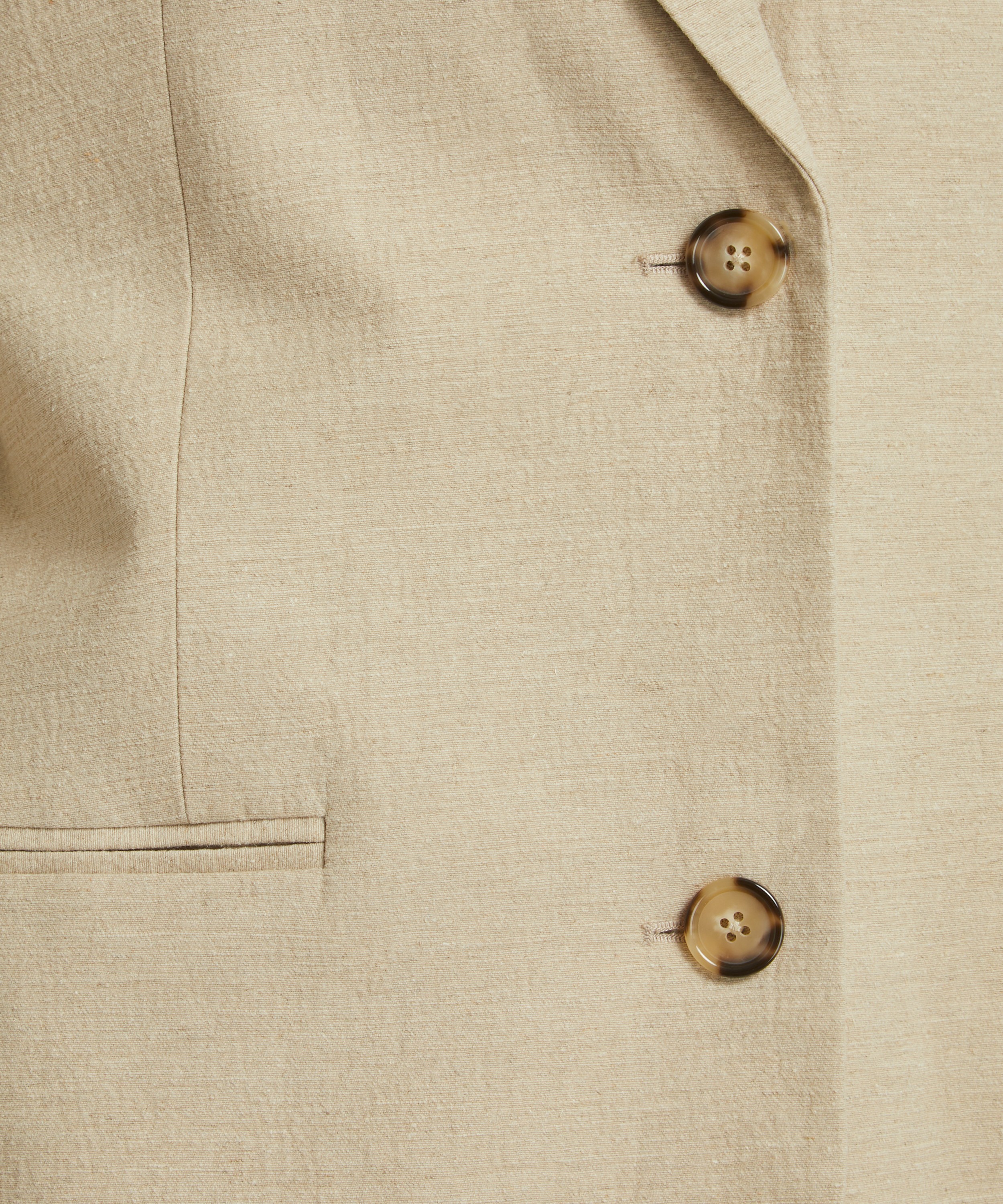 Toteme - Linen Tailored Suit Jacket image number 4