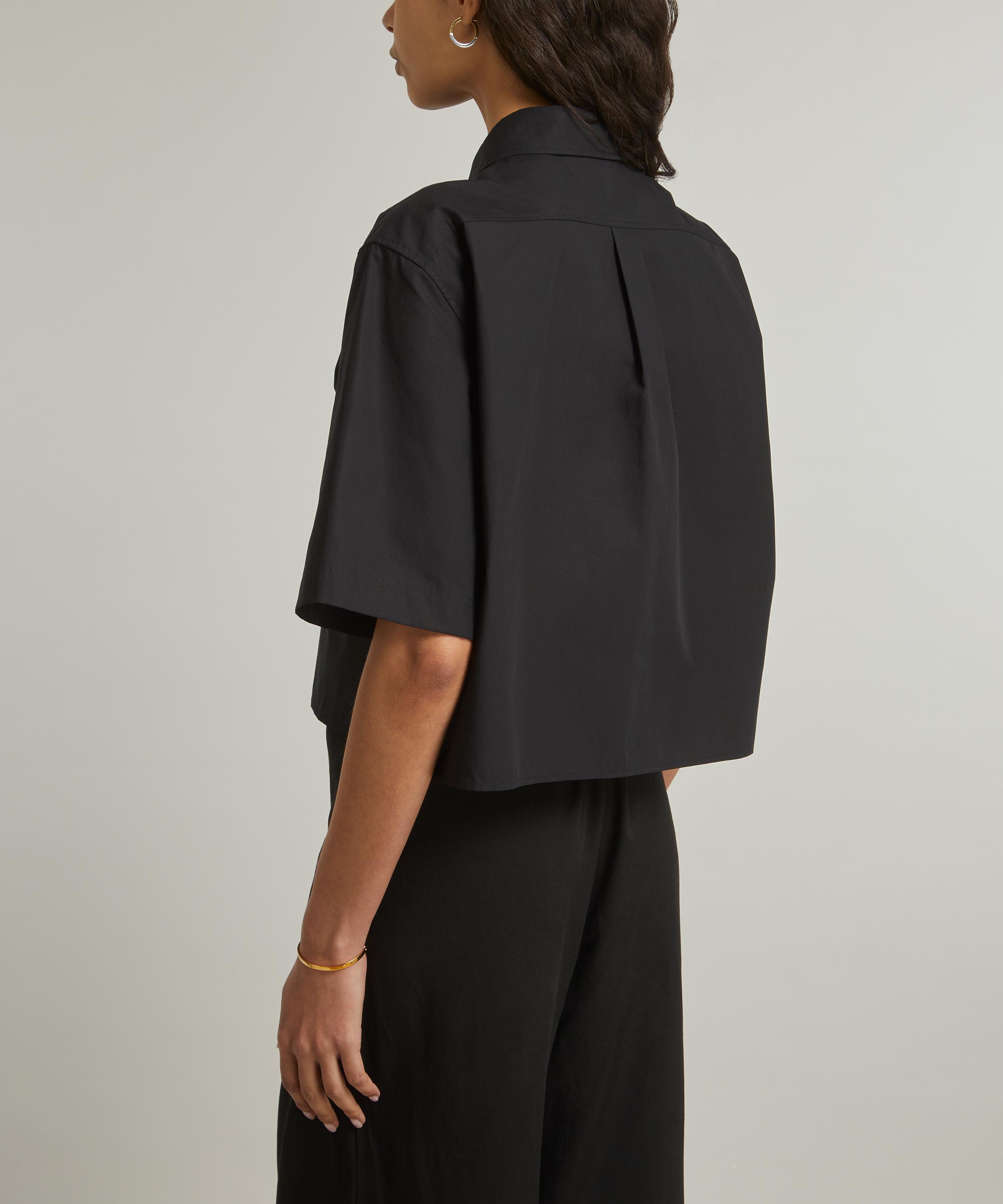 Toteme - Cropped Cotton Poplin Shirt image number 3