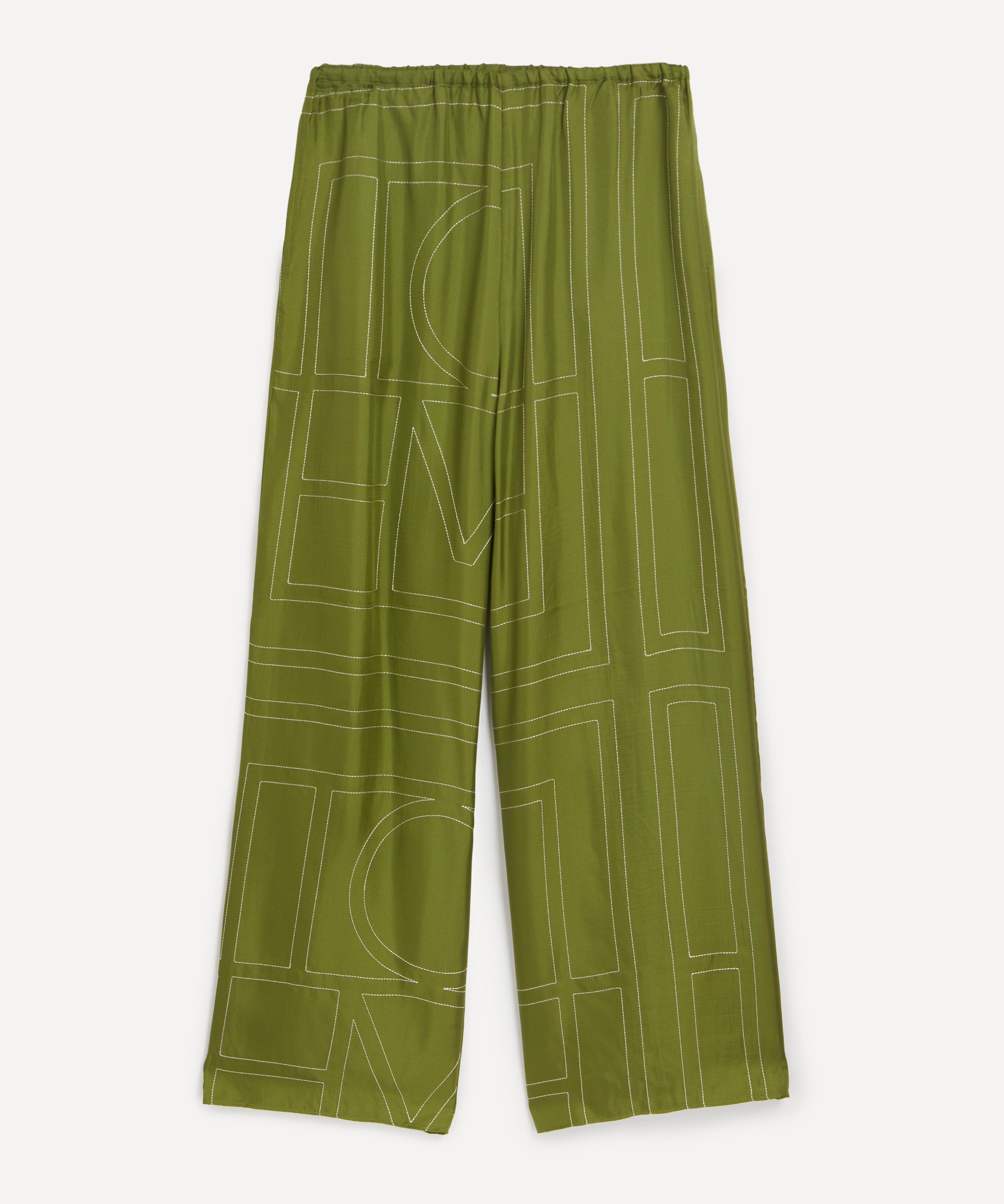 Toteme - Monogram Silk Pyjama Bottoms