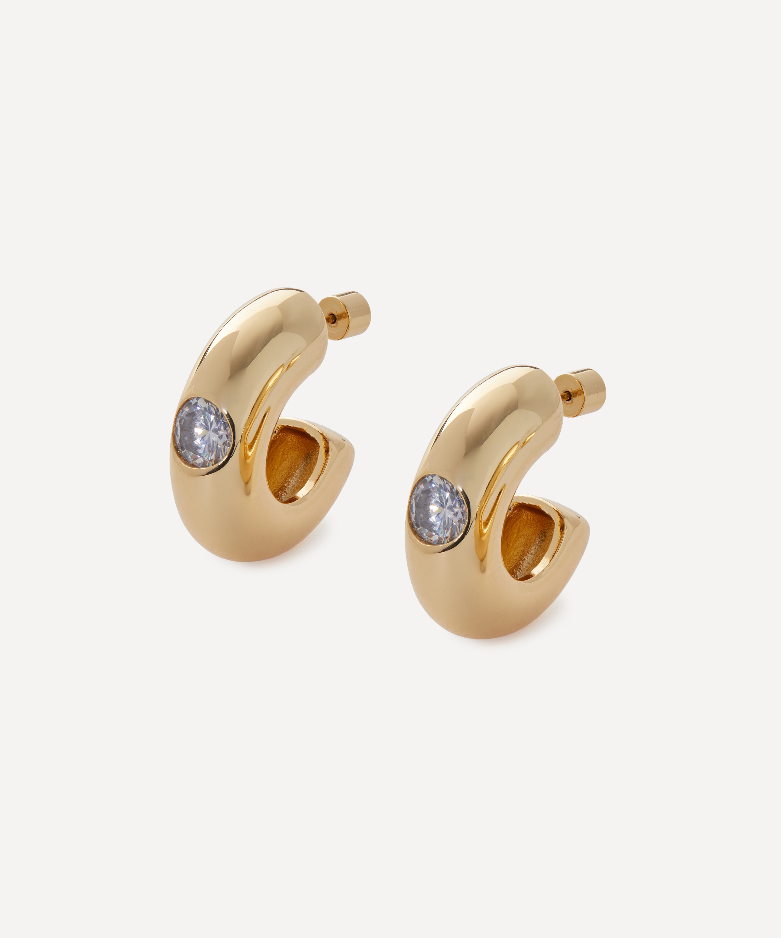 Martha Calvo - 14ct Gold-Plated Kaia Hoop Earrings image number 0