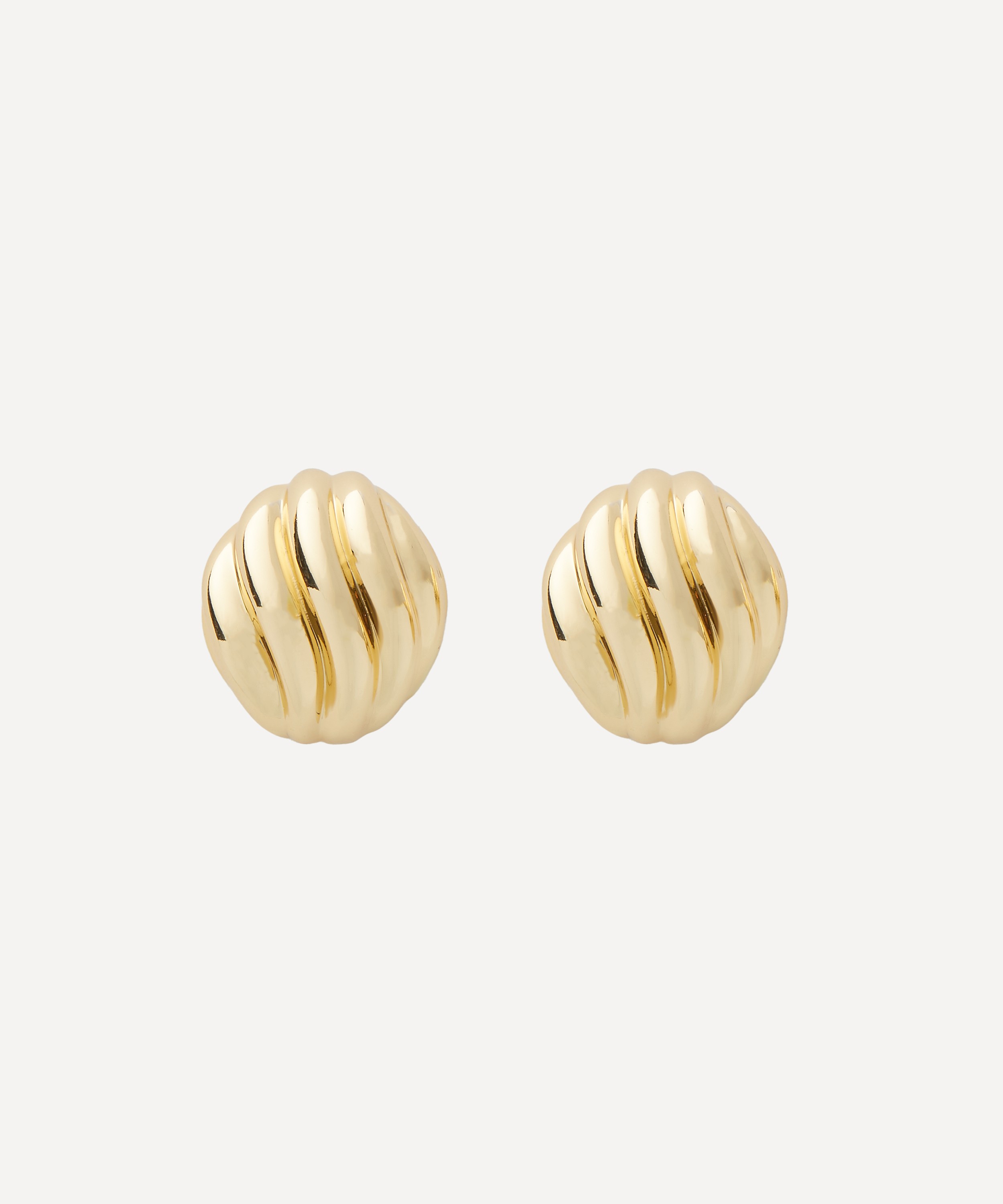 Martha Calvo - 14ct Gold-Plated Hailey Stud Earrings