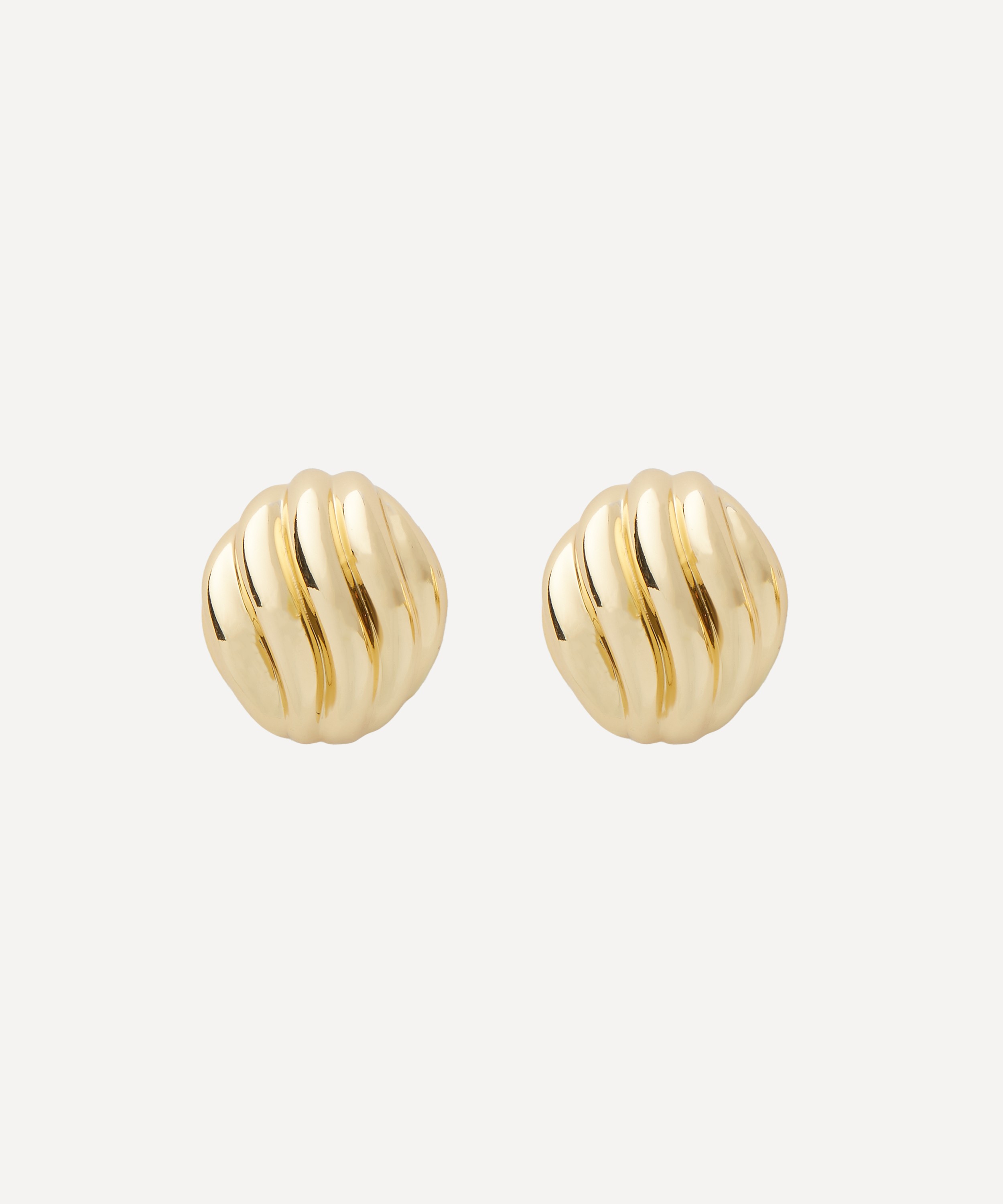 Martha Calvo - 14ct Gold-Plated Hailey Stud Earrings image number 0