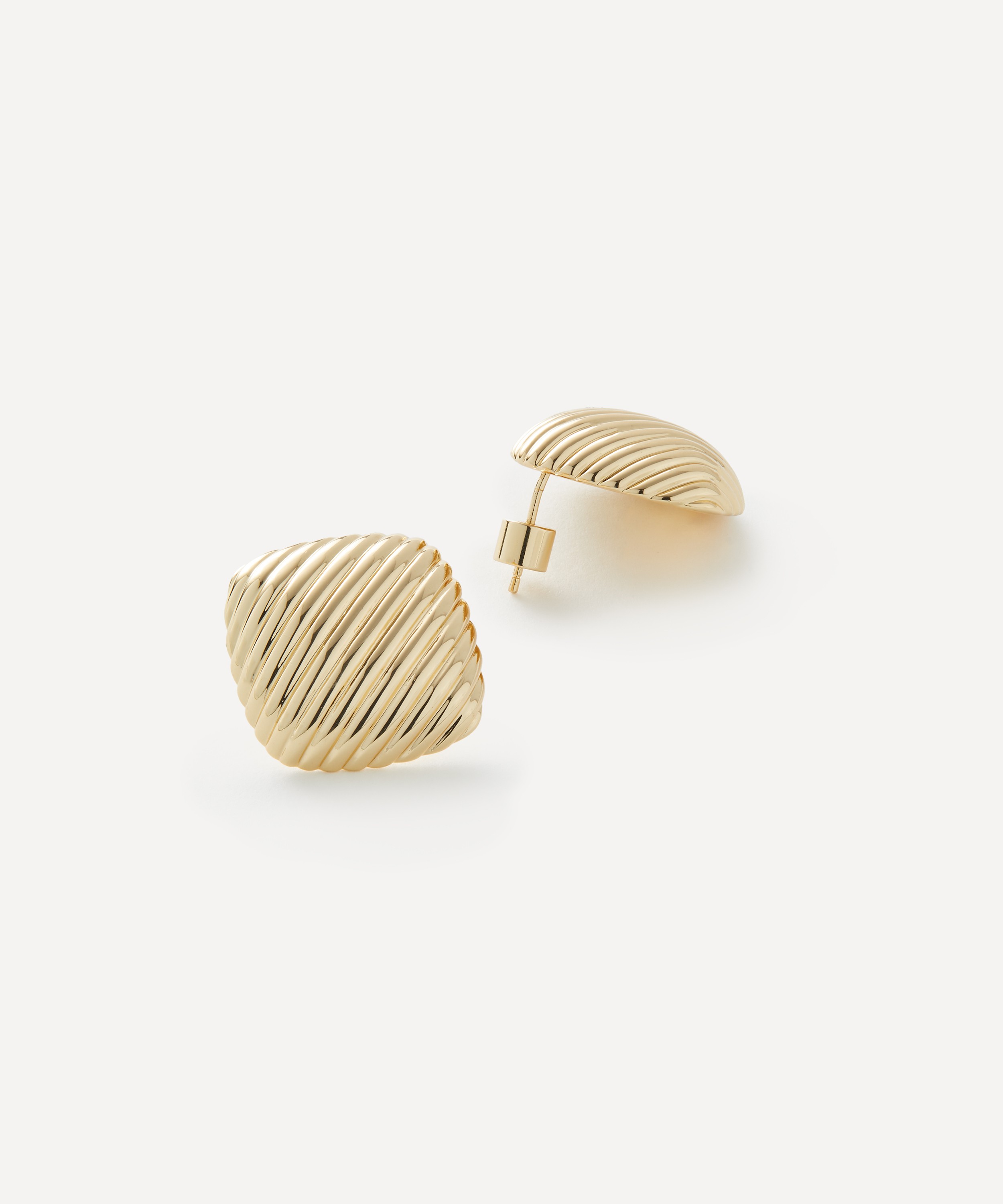 Martha Calvo - 14ct Gold-Plated Candice Stud Earrings image number 1