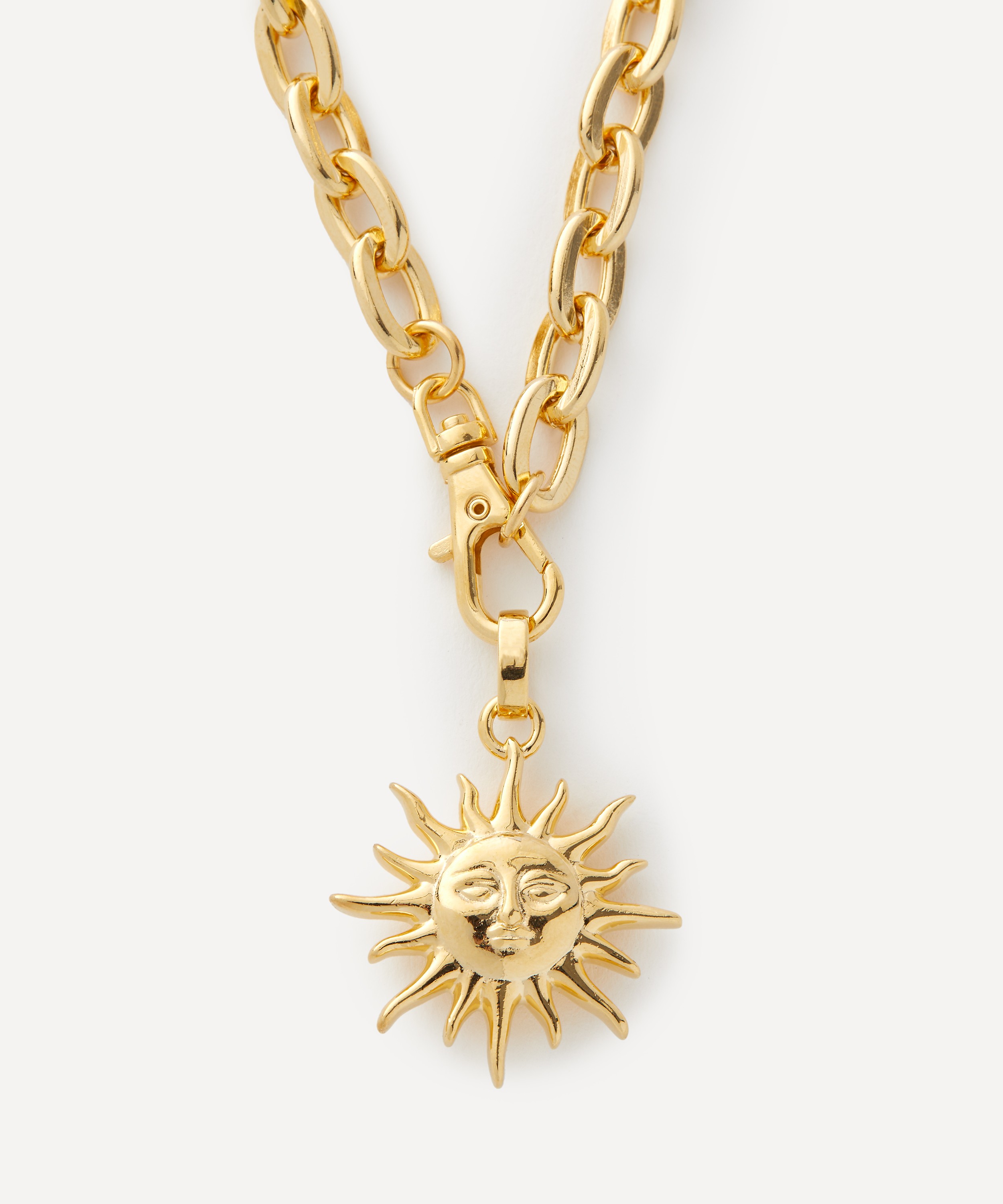 Martha Calvo - 14ct Gold-Plated Soleil Pendant Necklace image number 0