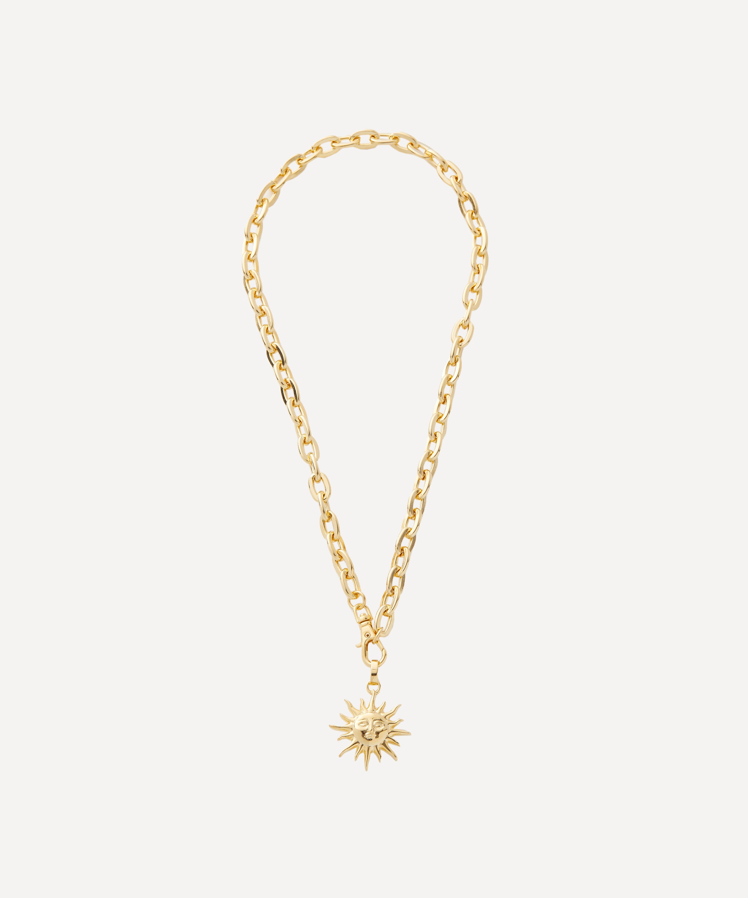 Martha Calvo - 14ct Gold-Plated Soleil Pendant Necklace image number 1