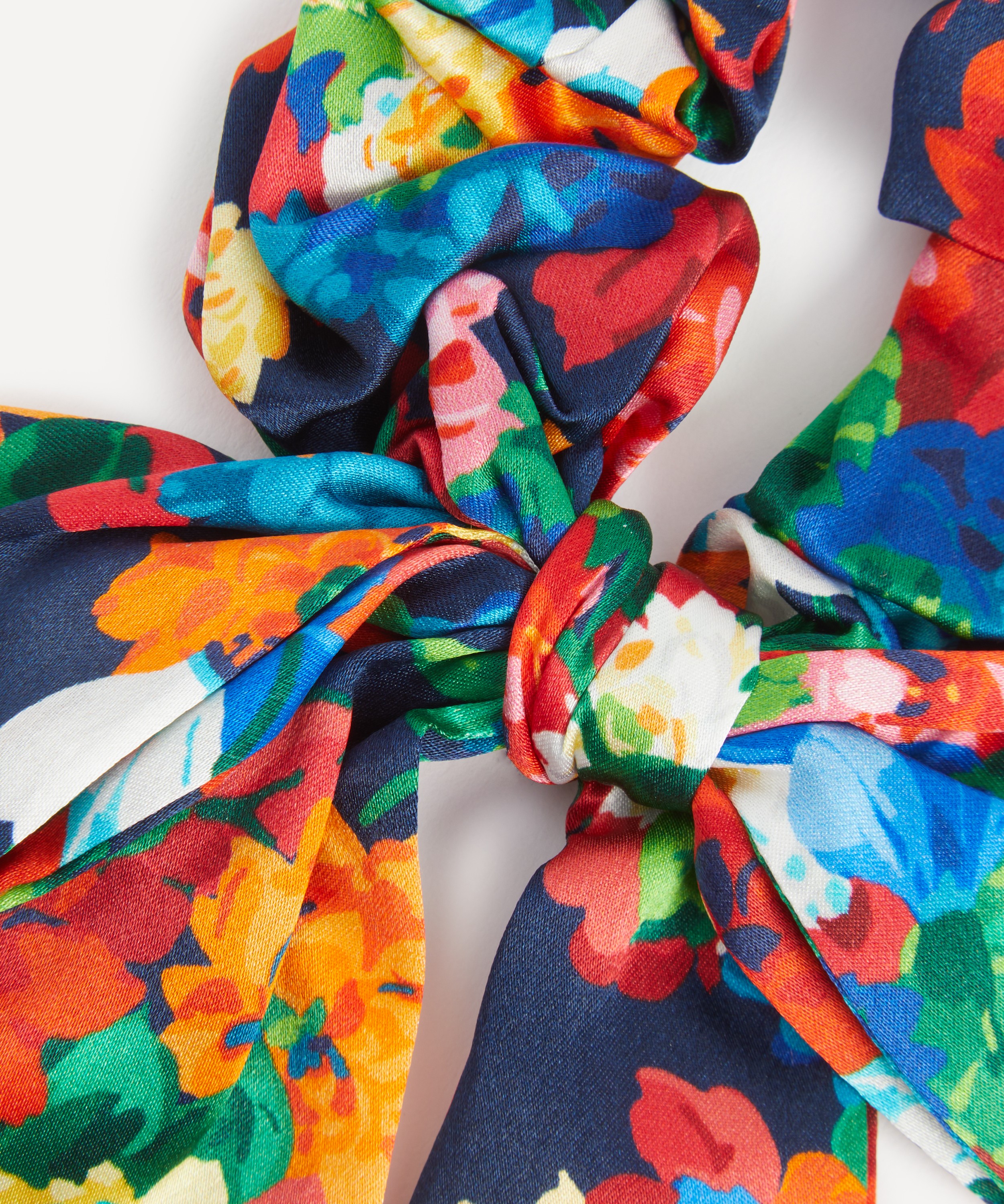 Liberty - Chatsworth Bloom Silk Bow Scrunchie image number 2