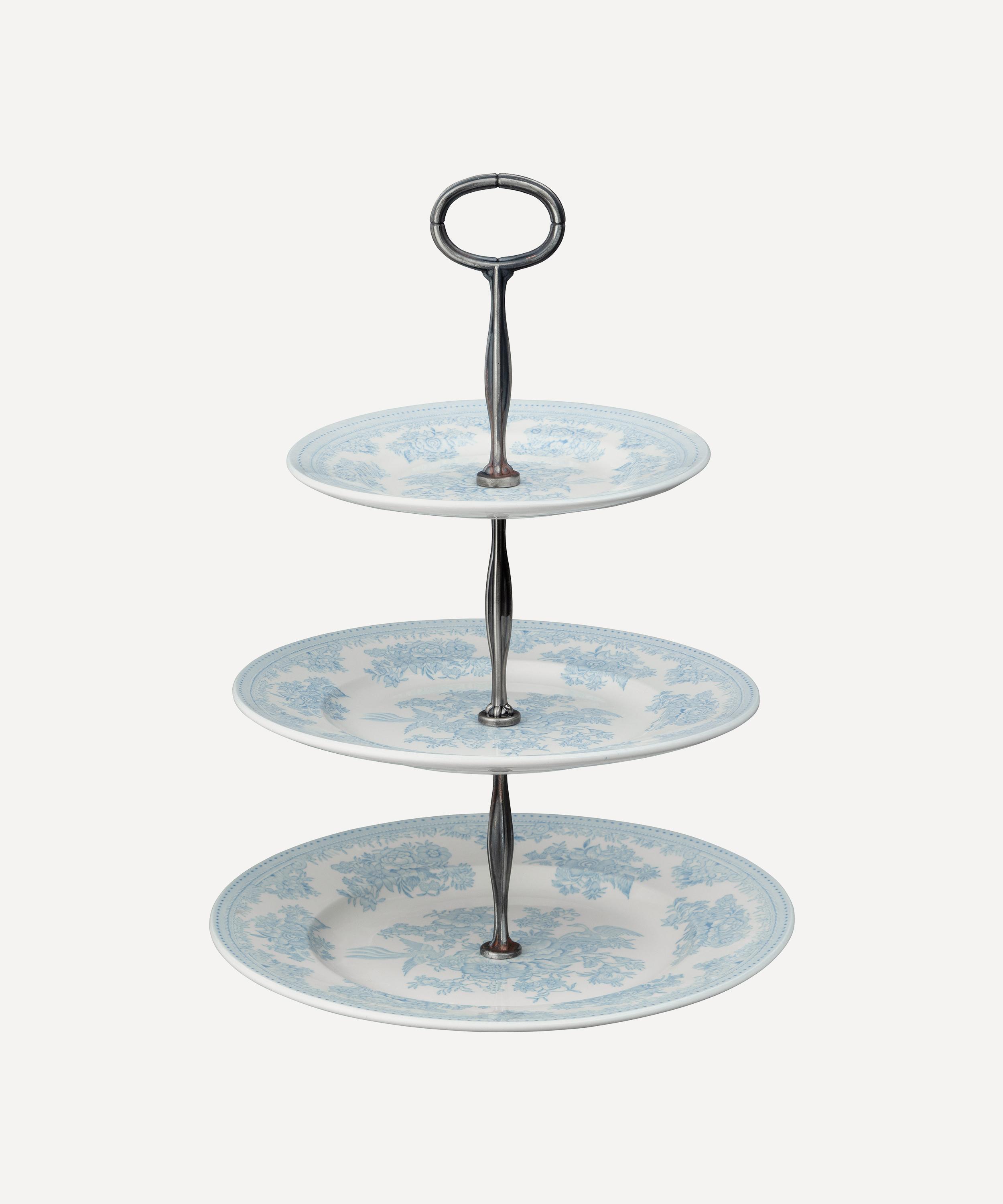 Burleigh - Blue Asiatic Pheasants Three Tier Cake Stand