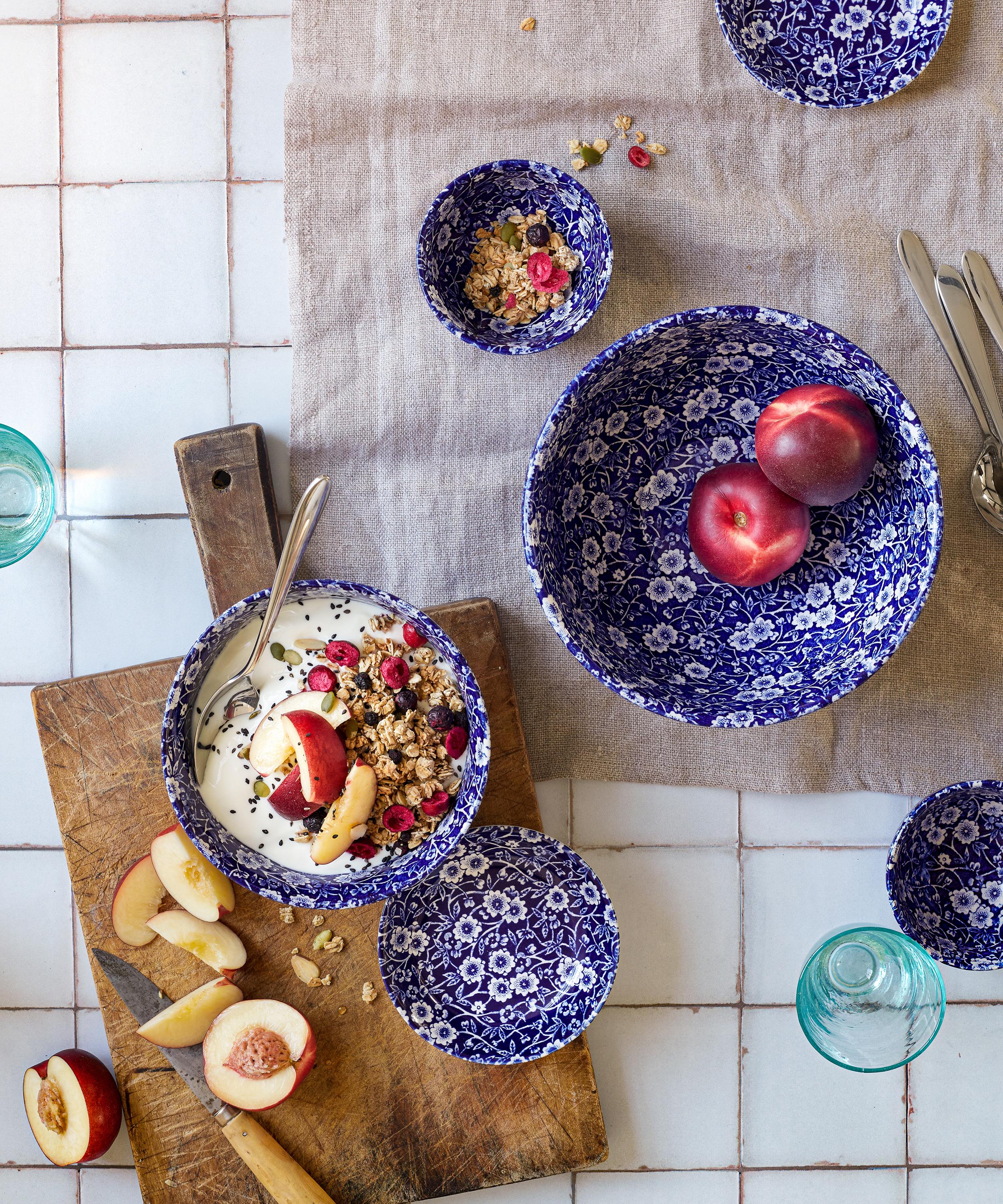 Burleigh - Blue Calico Cereal Bowl Set of 4 image number 1