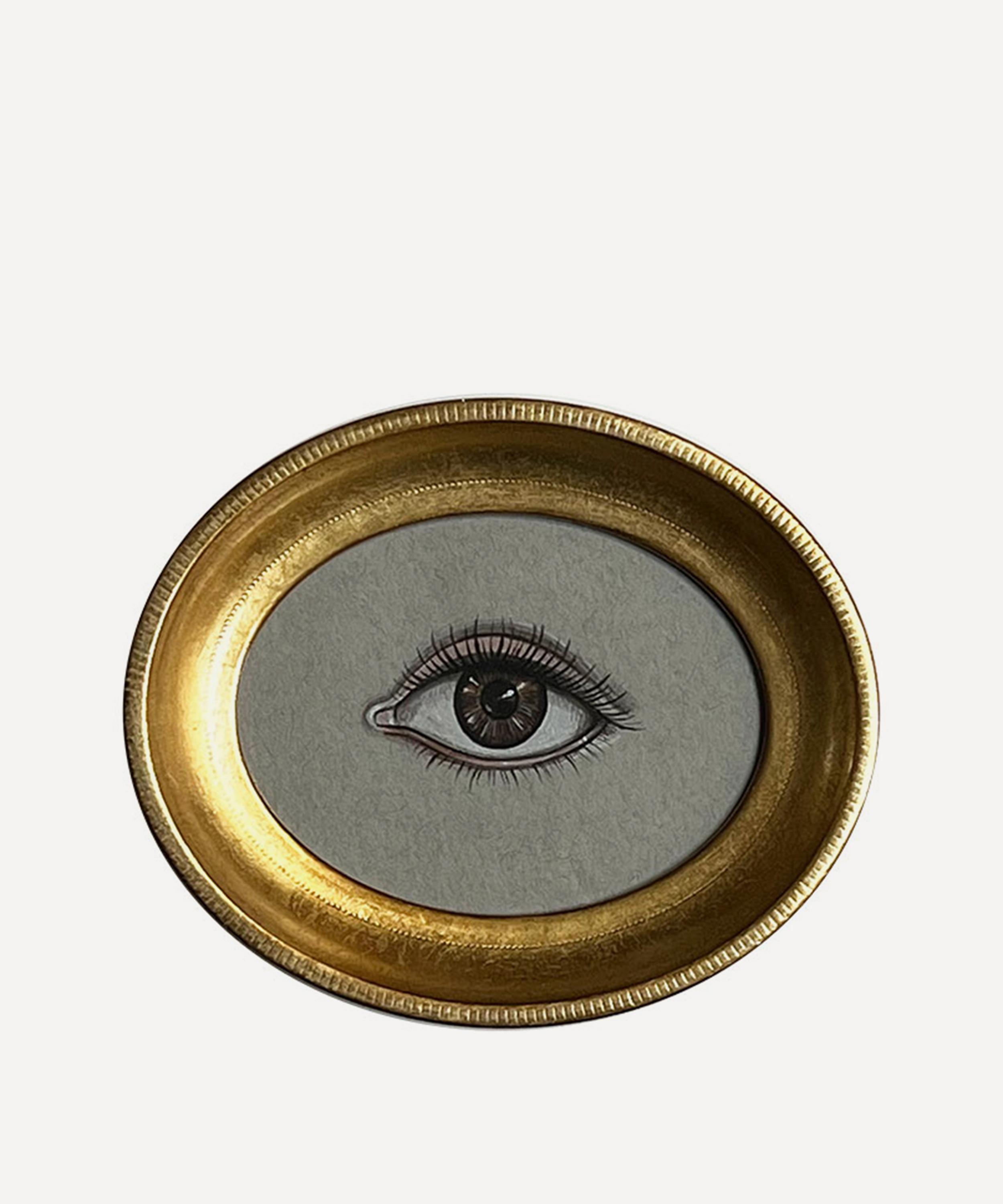 Patch NYC - Gold Frame Left Eye Art Print