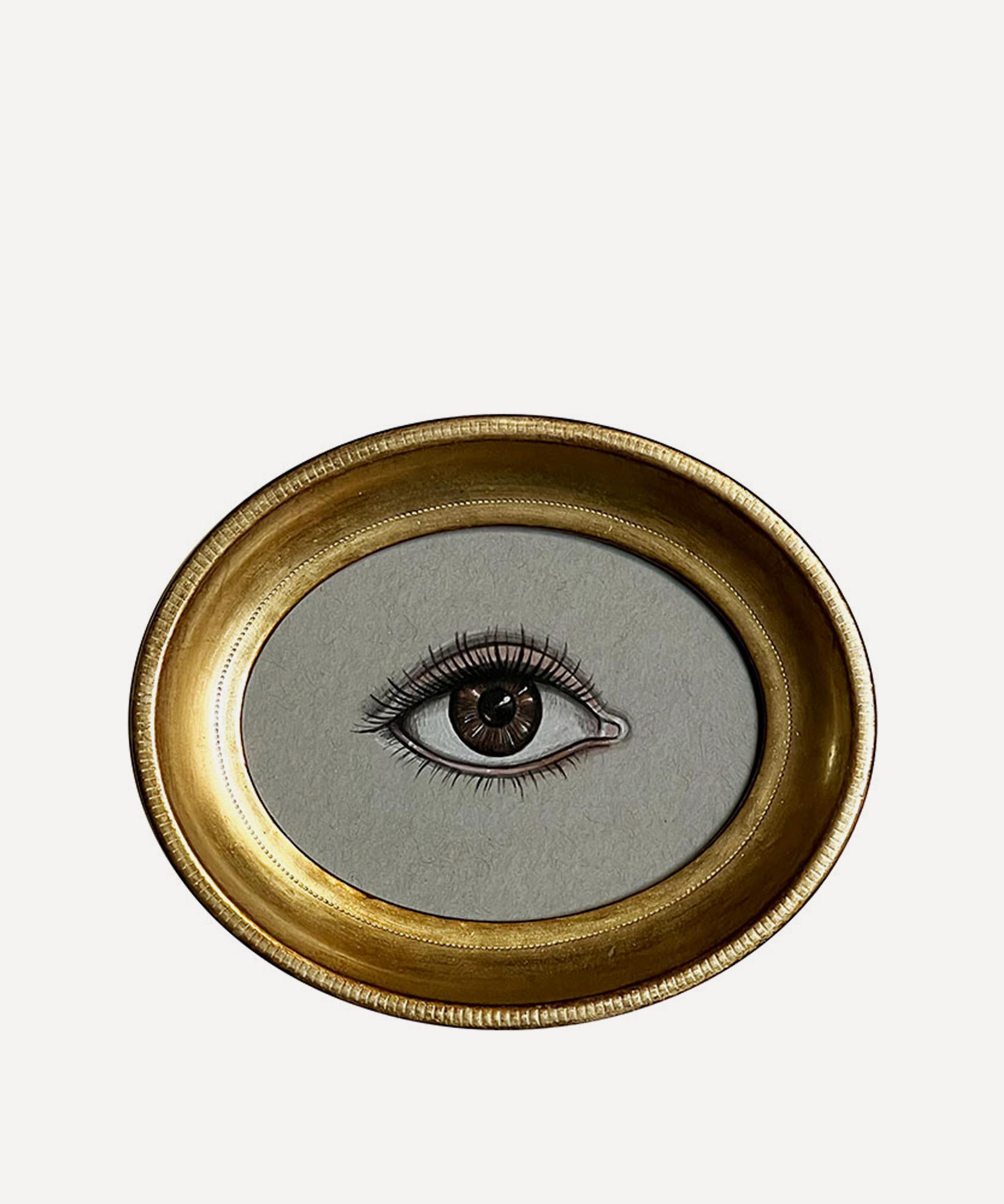 Patch NYC - Gold Frame Right Eye Art Print