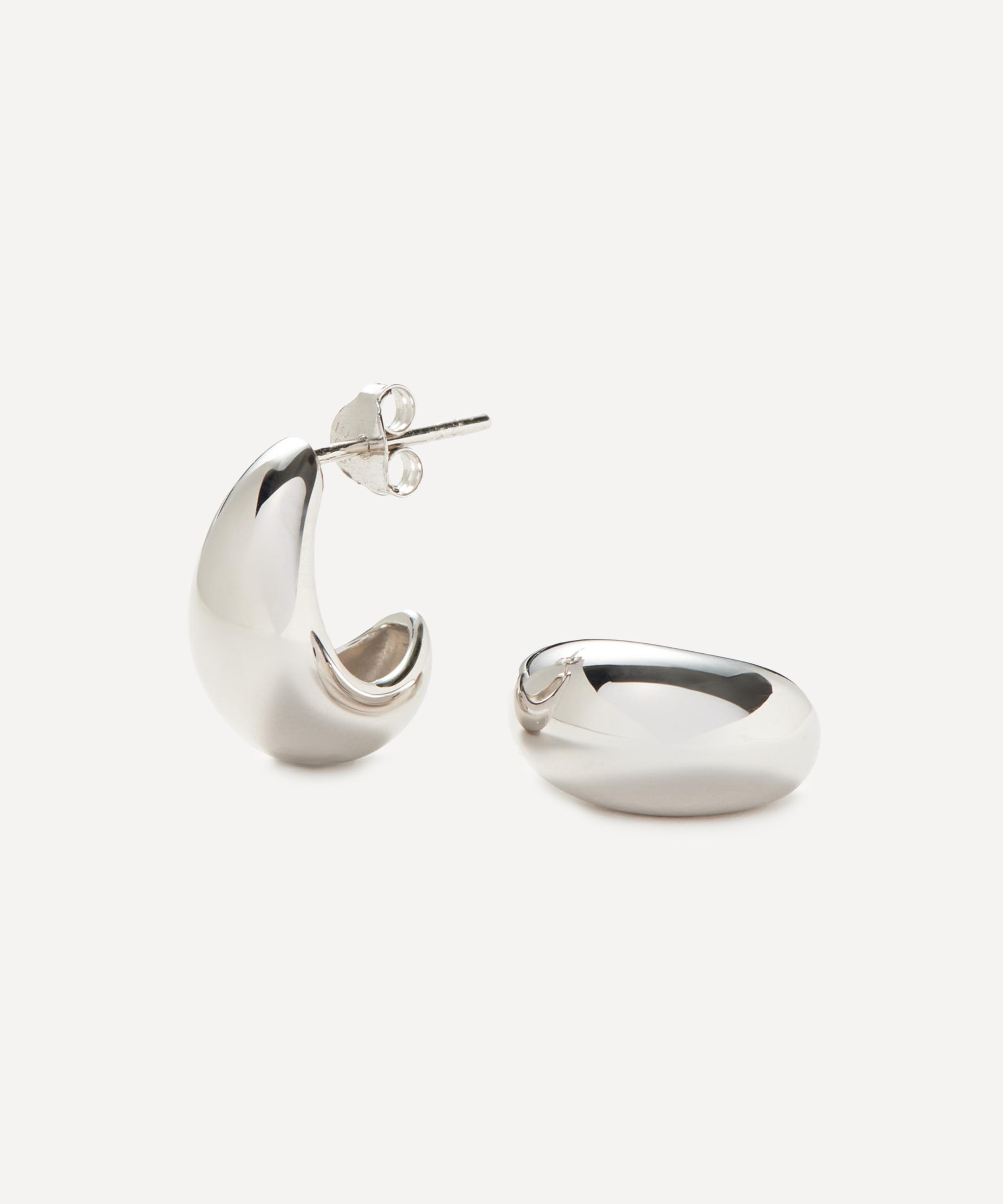 Missoma - X Savi Sterling Silver Dome Mini Hoop Earrings