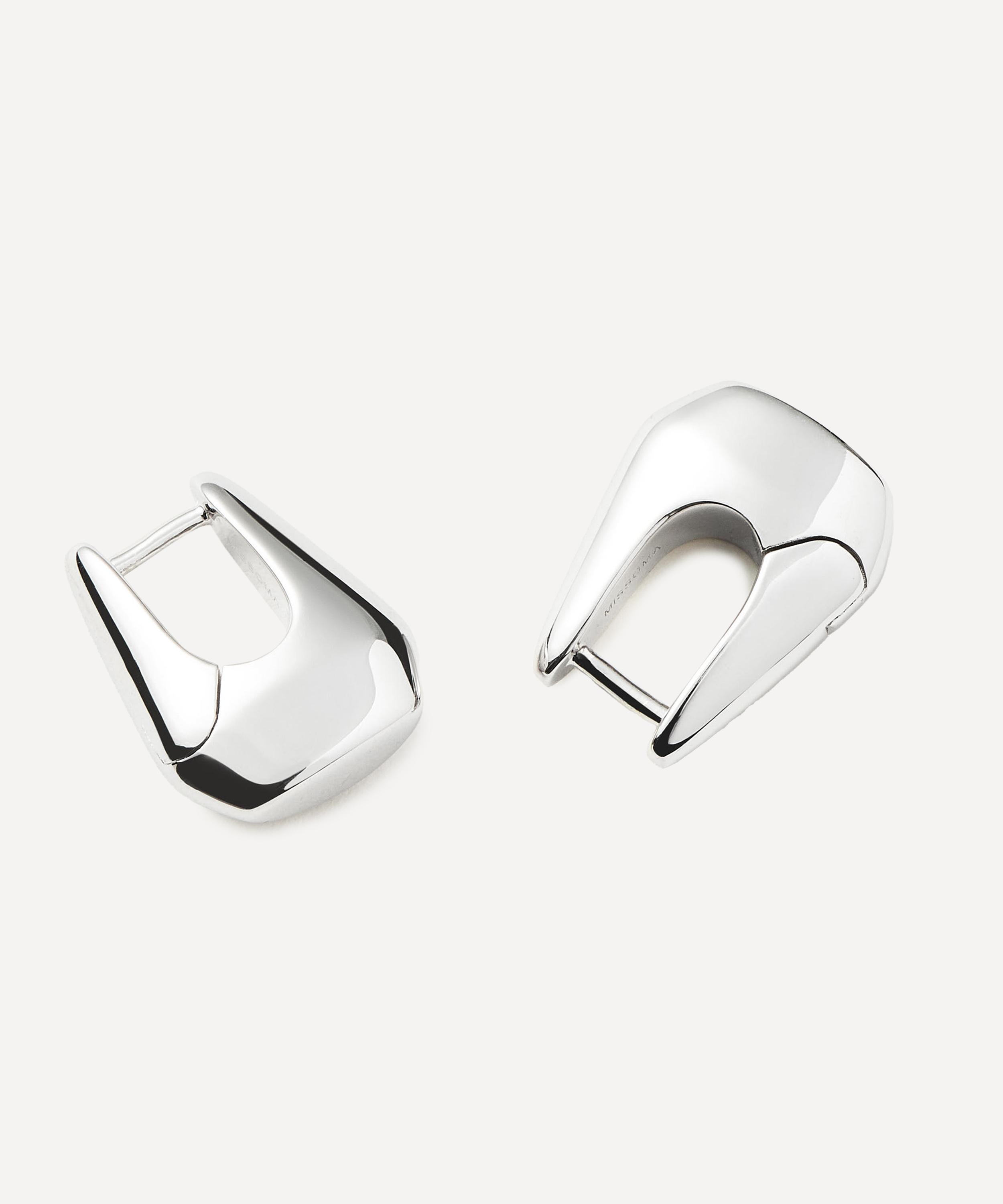 Missoma - X Lucy Williams Sterling Silver Arco Small Hoop Earrings image number 2