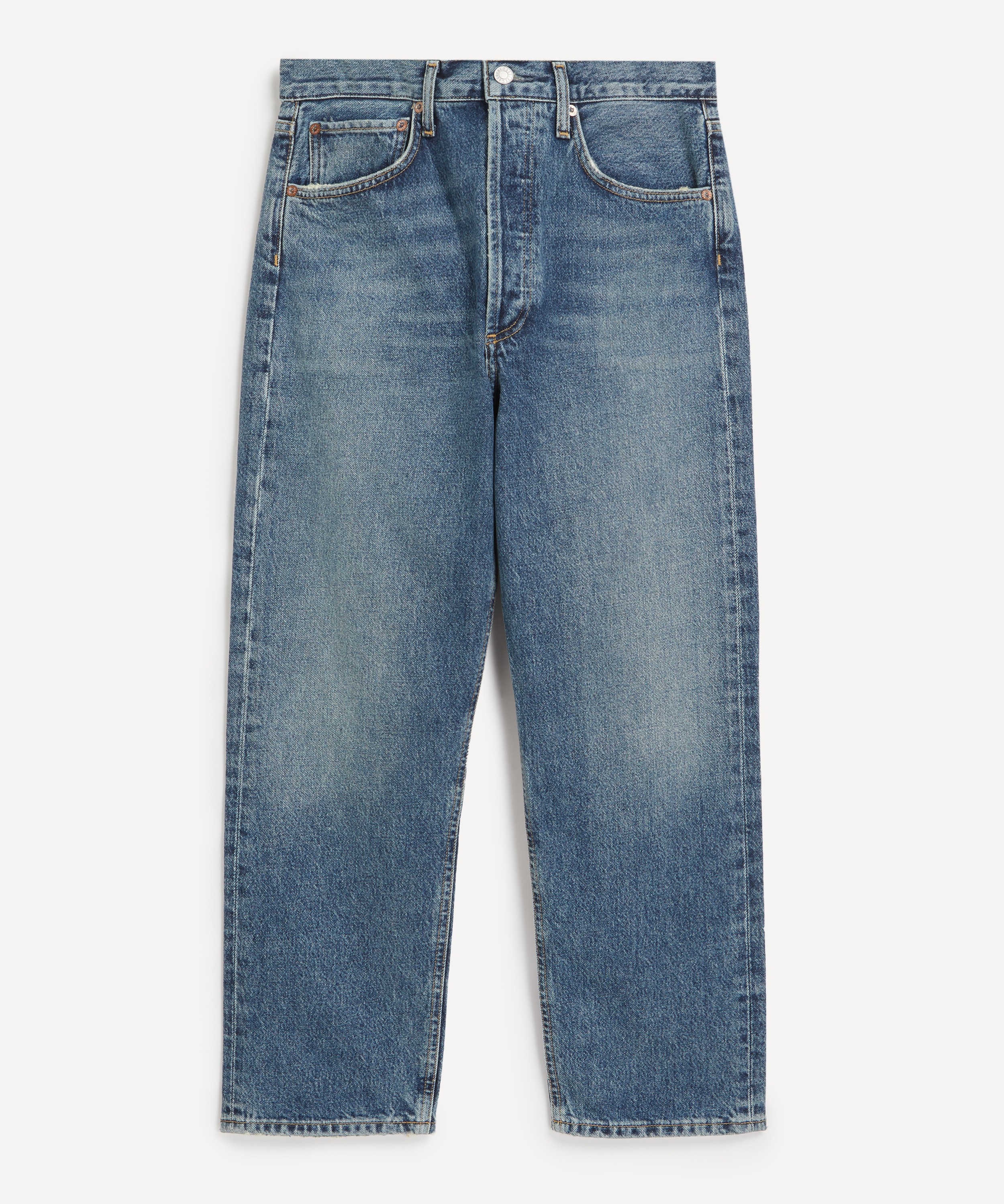 AGOLDE - ‘90s Crop Mid-Rise Straight Jeans in Imagine image number 0