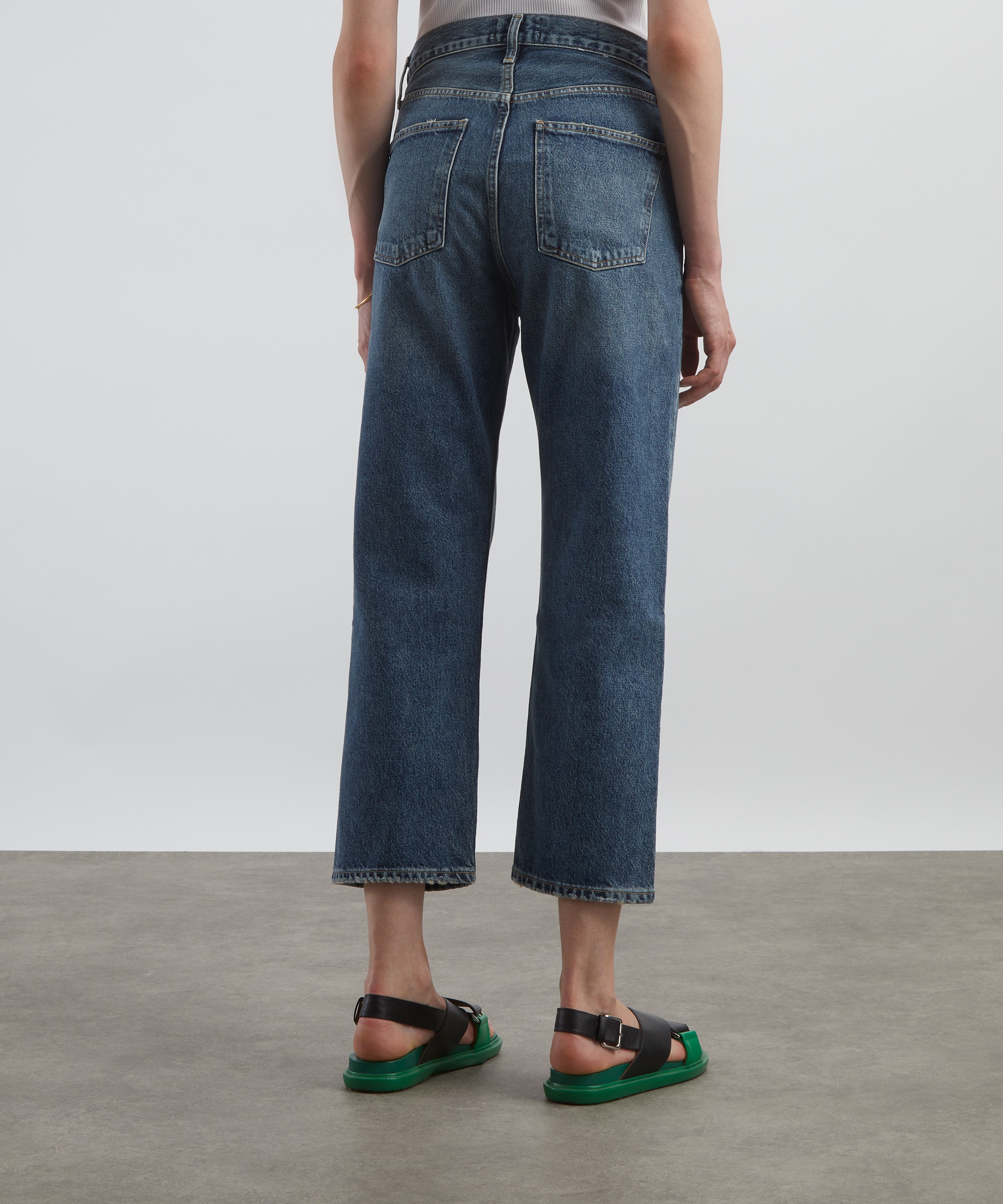 AGOLDE - ‘90s Crop Mid-Rise Straight Jeans in Imagine image number 3