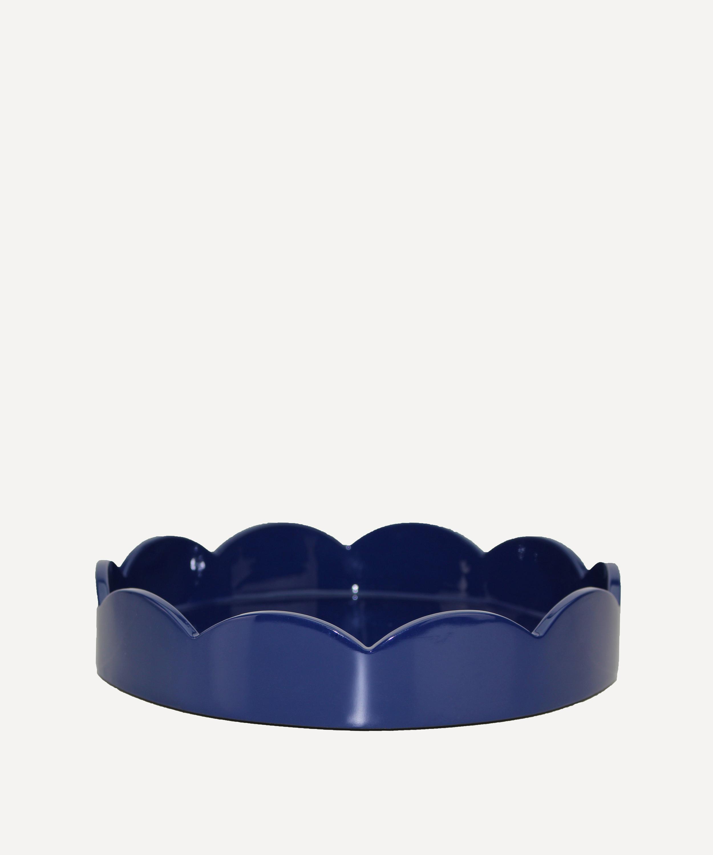 Addison Ross - Small Round Lacquer Scallop Tray image number 0