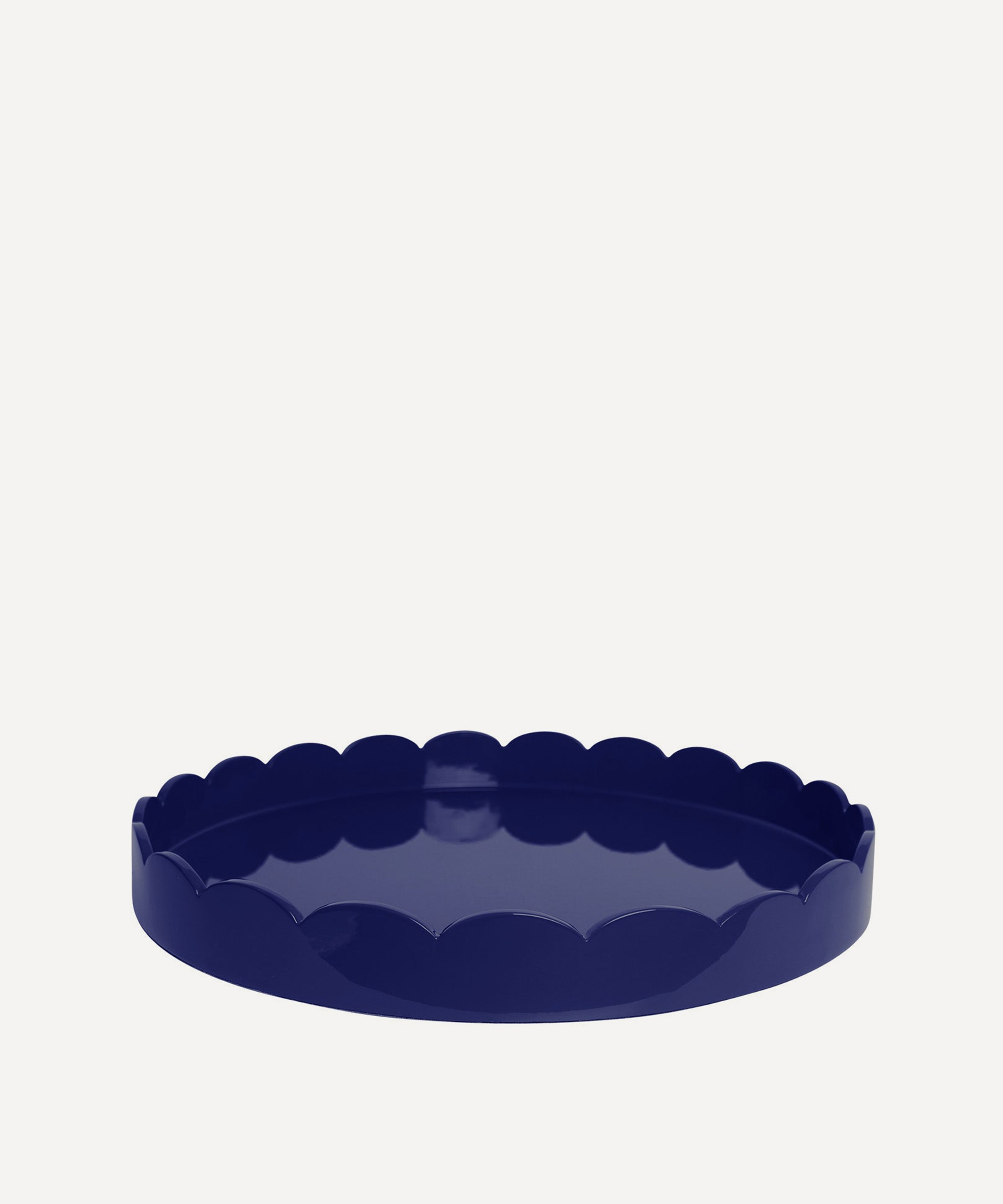 Addison Ross - Large Round Lacquer Scallop Tray image number 0