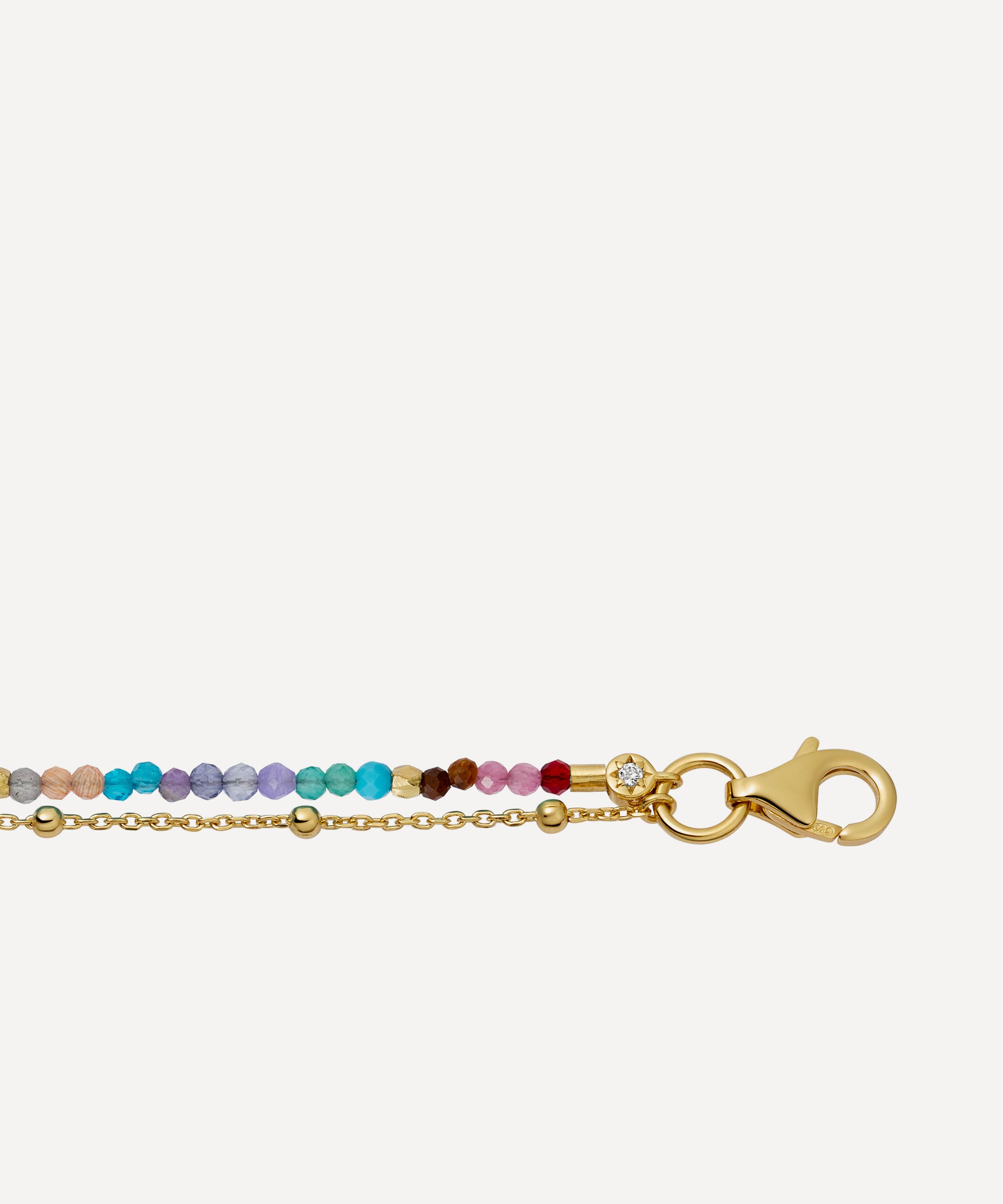 Astley Clarke - 18ct Gold-Plated Vermeil Silver Fine Biography Multi Gemstone Bracelet image number 2