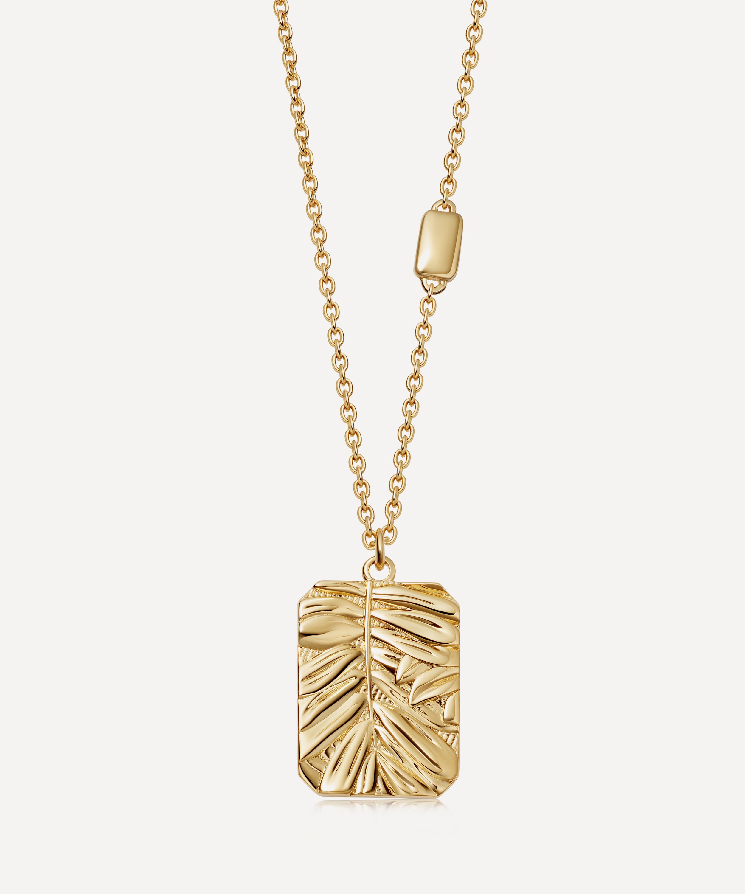 Astley Clarke - 18ct Gold-Plated Vermeil Silver Terra Cherished Engravable Pendant Necklace image number 0