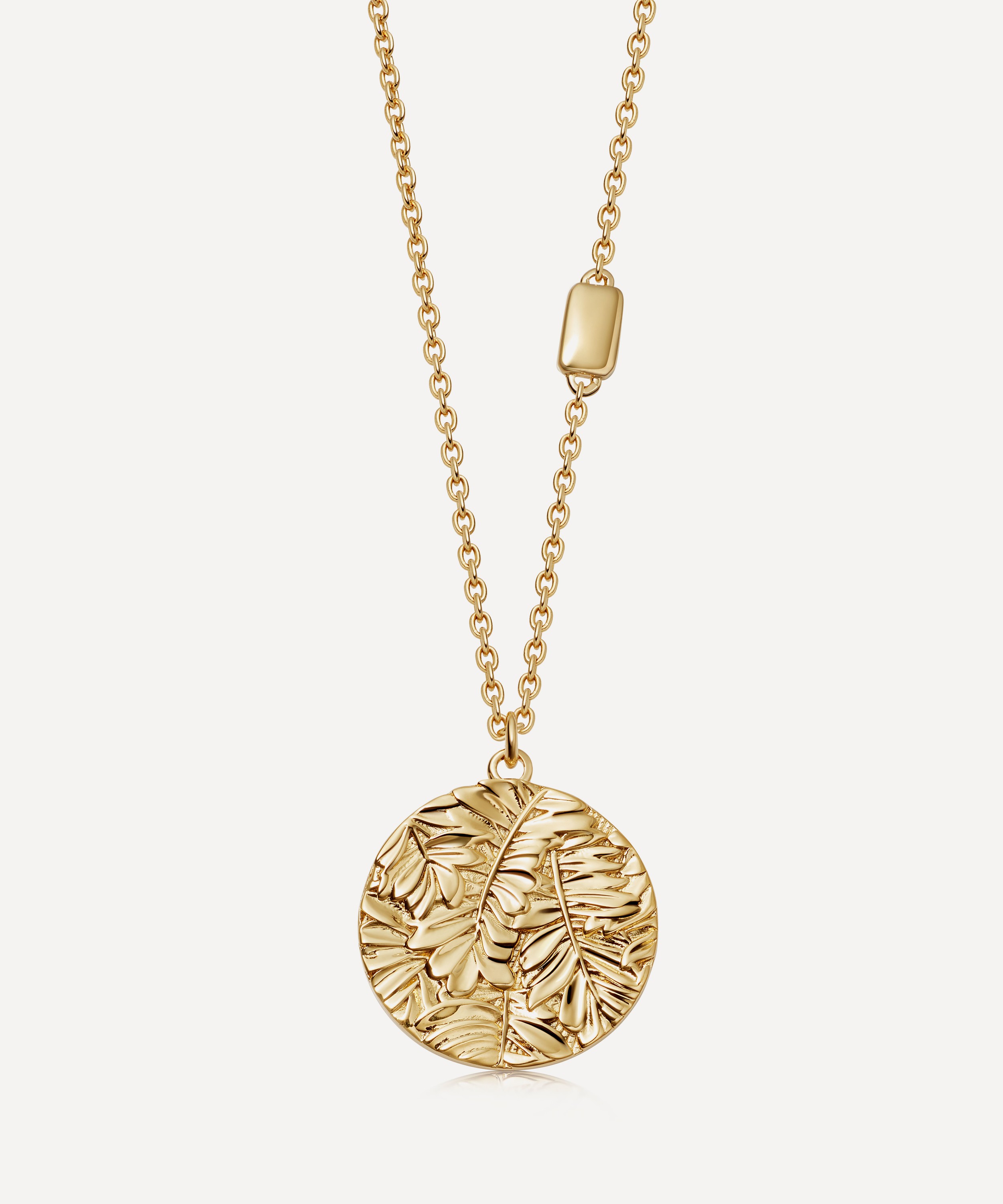 Astley Clarke - 18ct Gold-Plated Vermeil Silver Terra Treasured Engravable Pendant Necklace image number 0