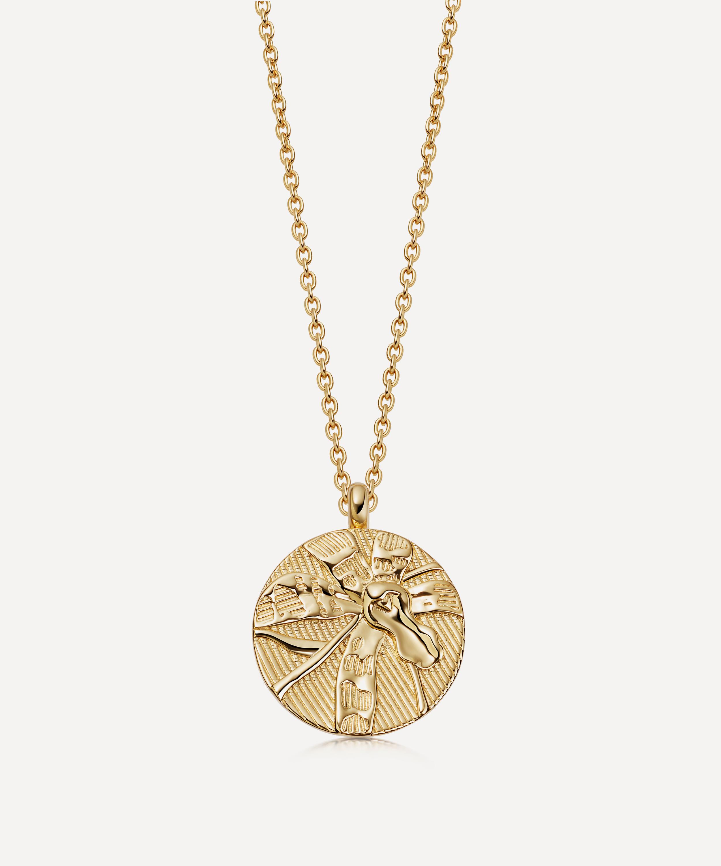 Astley Clarke - 18ct Gold-Plated Vermeil Silver Terra Love Engravable Locket Necklace image number 0