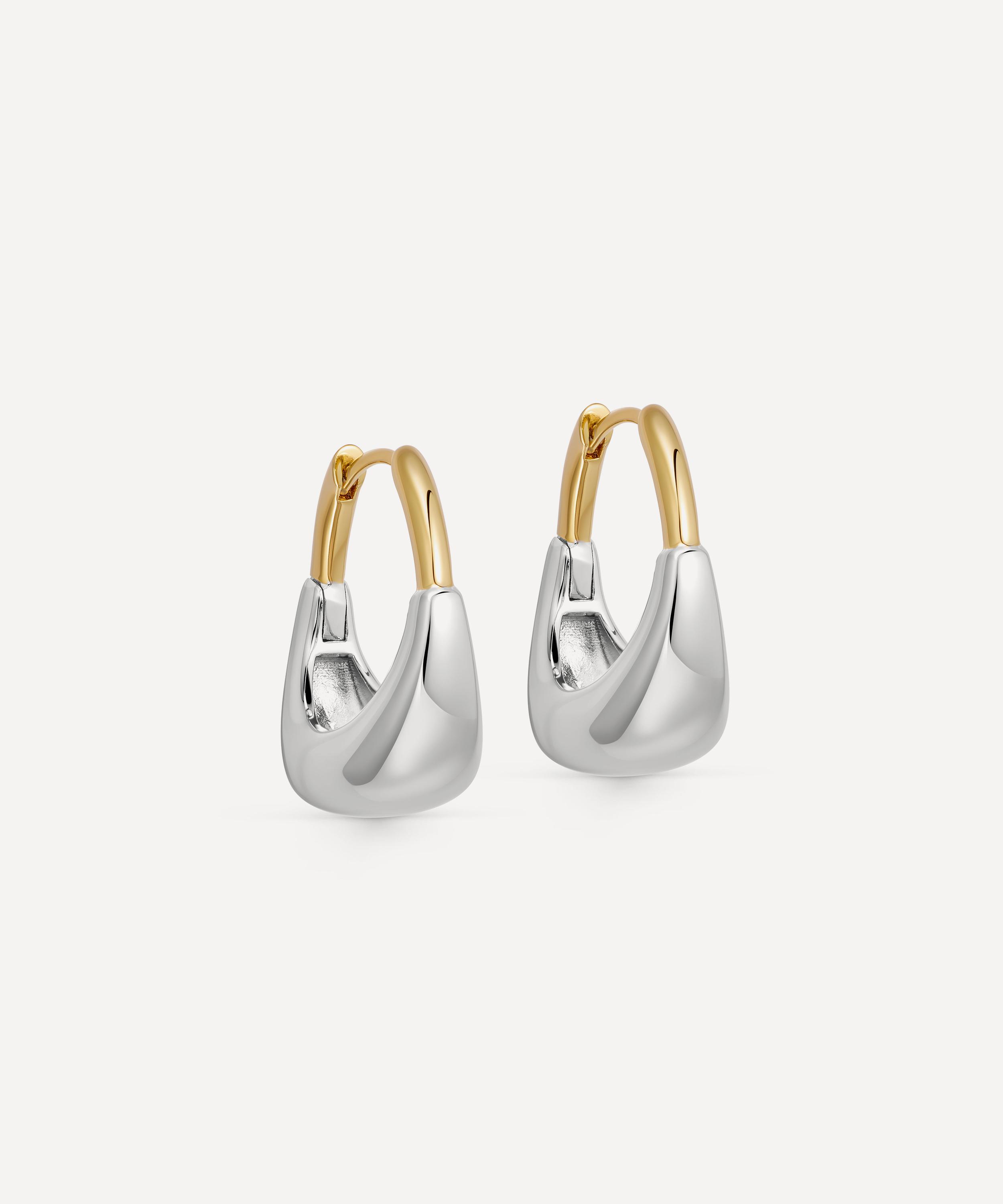 Astley Clarke - Mixed Metal Chunky Aurora U-Hoop Hoop Earrings image number 0