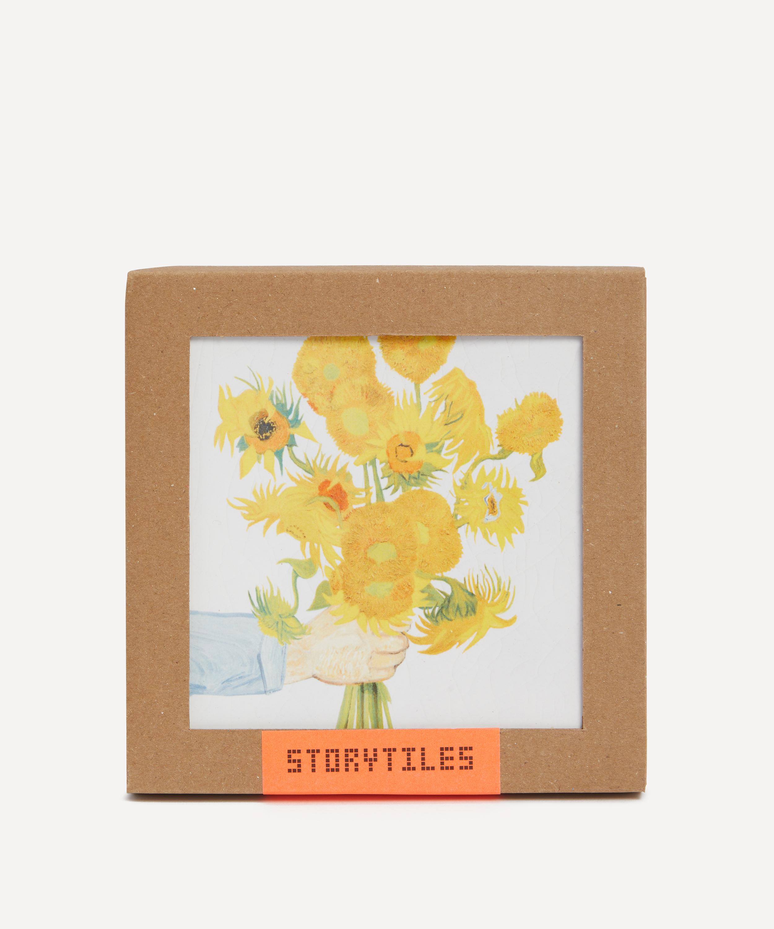 StoryTiles - Sunflowers From Me to You Ceramic Tile image number 4