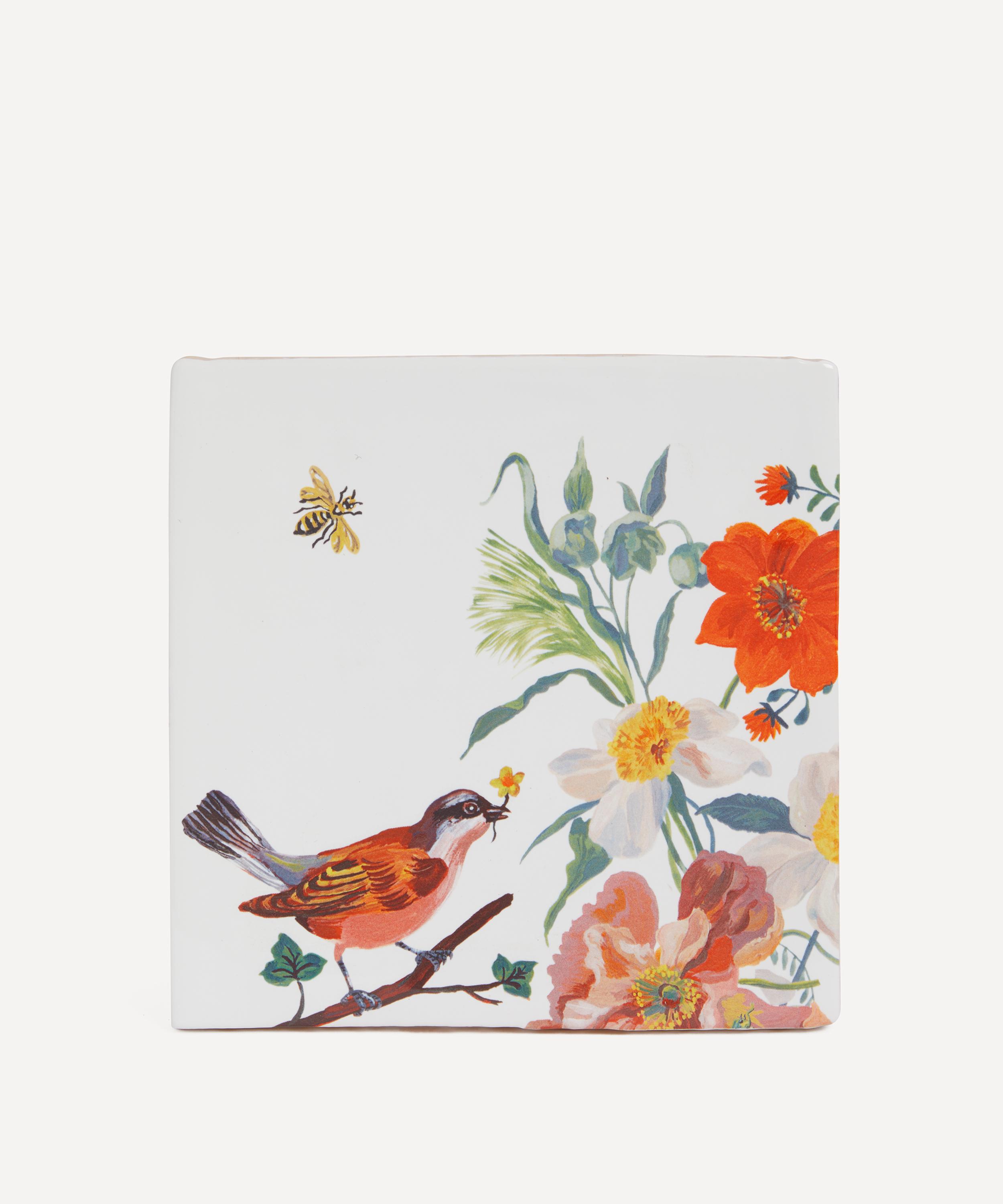 StoryTiles - Birds and Bees Ceramic Tile image number 0