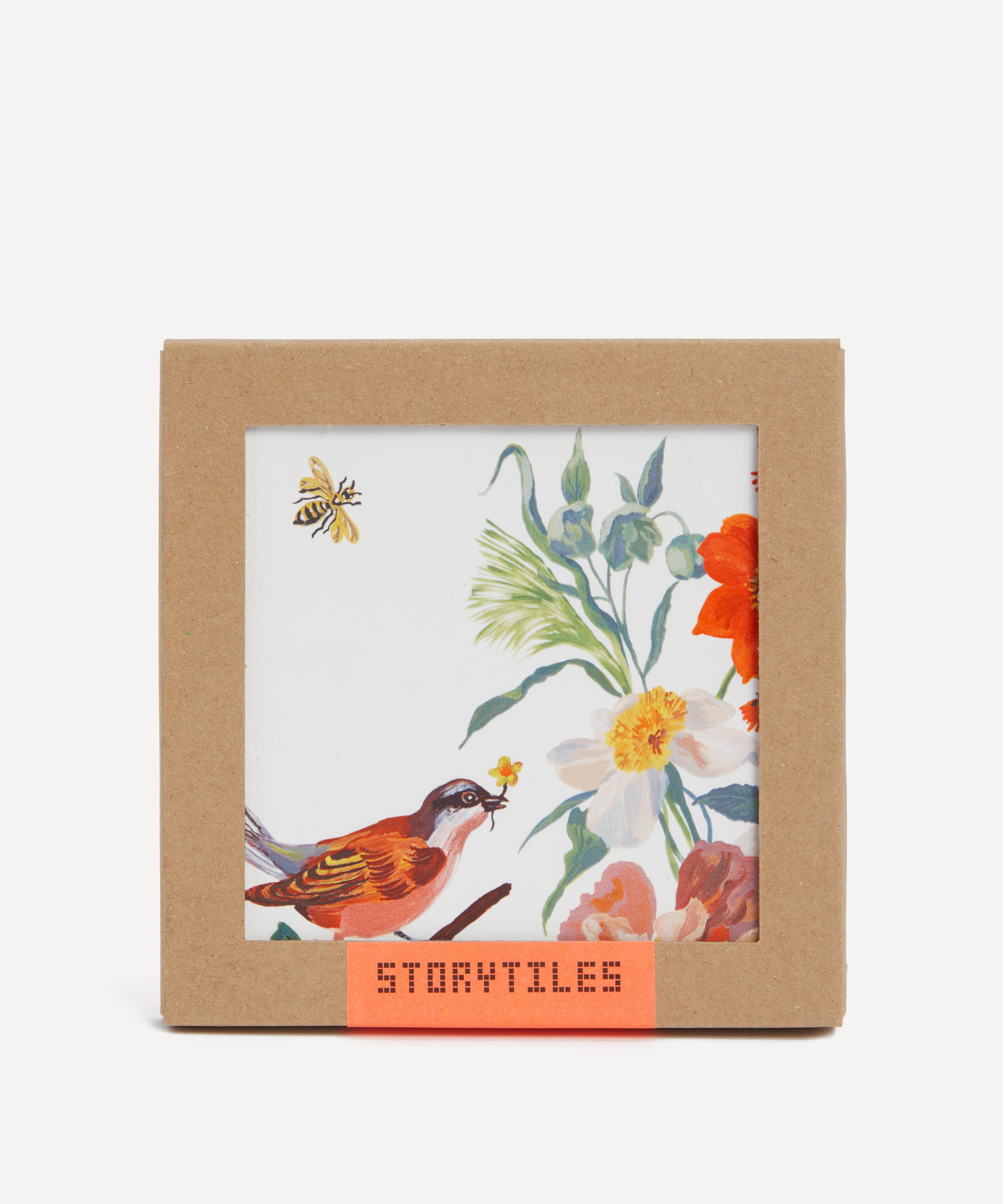 StoryTiles - Birds and Bees Ceramic Tile image number 4