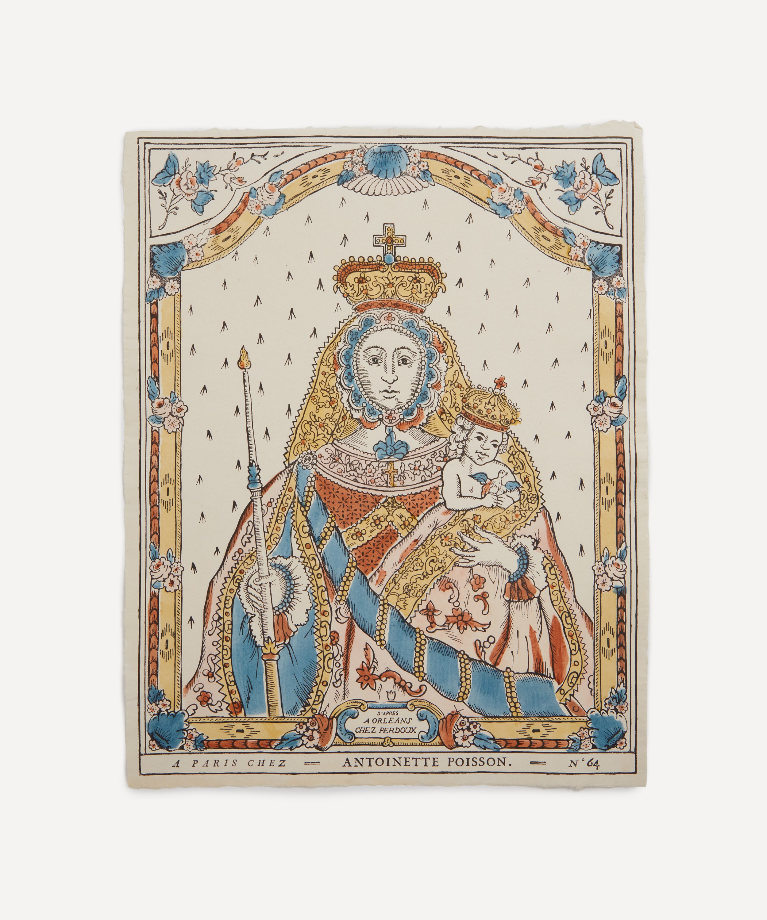 Antoinette Poisson 復刻版　N° 64 Antoinette Poisson 64a La Madone A Lenfant Domino Paper