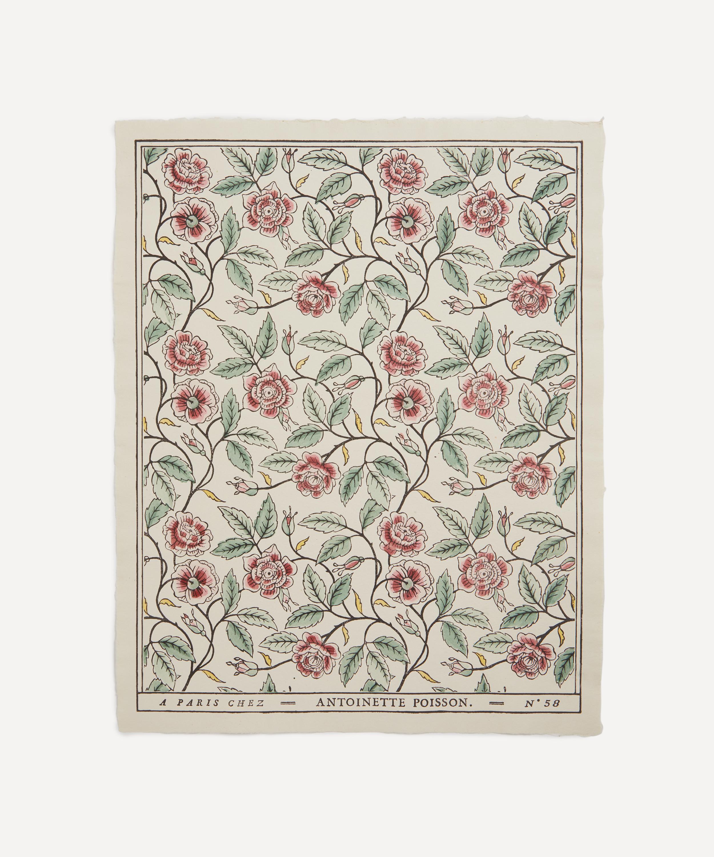 Antoinette Poisson - 58a Buisson de Roses Domino Paper Print image number 0