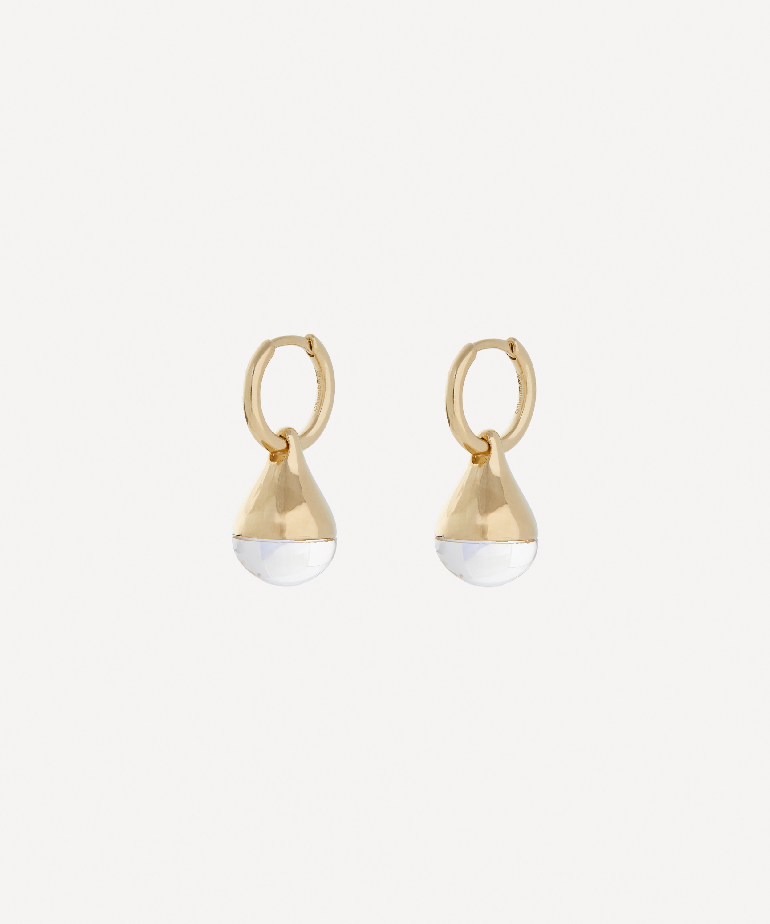 Otiumberg - 14ct Gold-Plated Vermeil Silver Stilla Quartz Drop Earrings image number 0