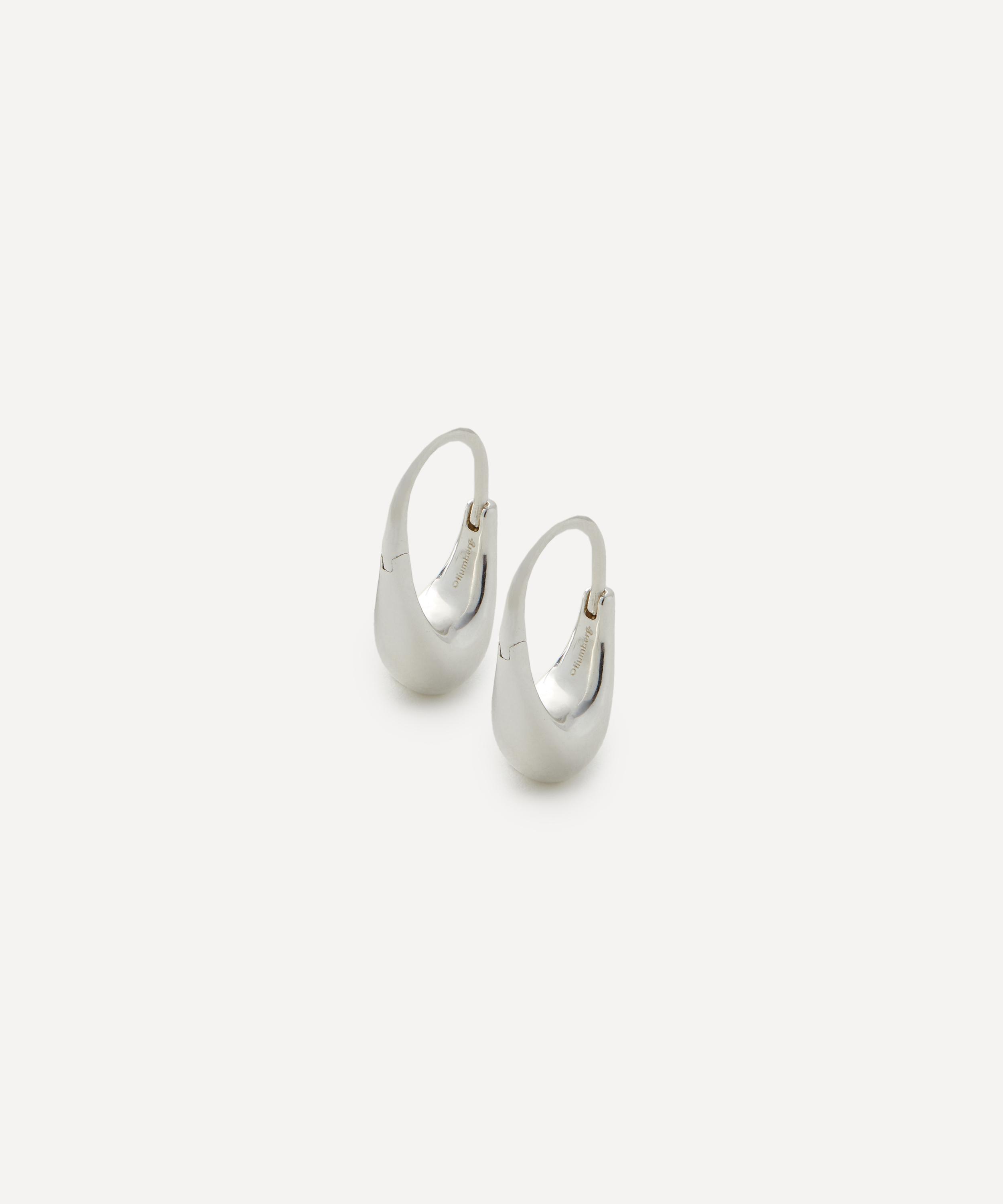 Otiumberg - Sterling Silver Small Roscida Drop Hoop Earrings image number 0