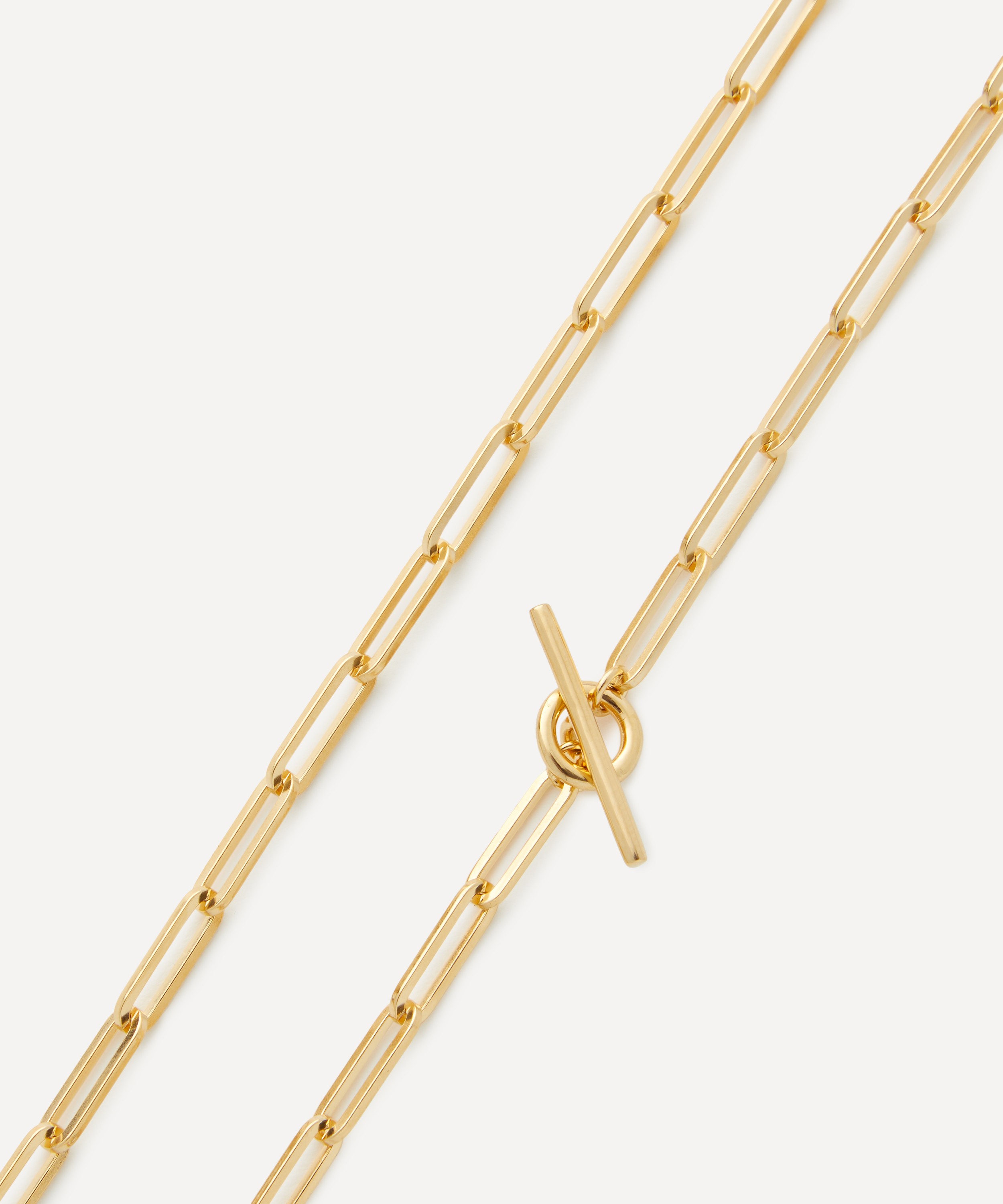 Otiumberg - 14ct Gold-Plated Vermeil Silver Long Love Link Chain Necklace image number 2