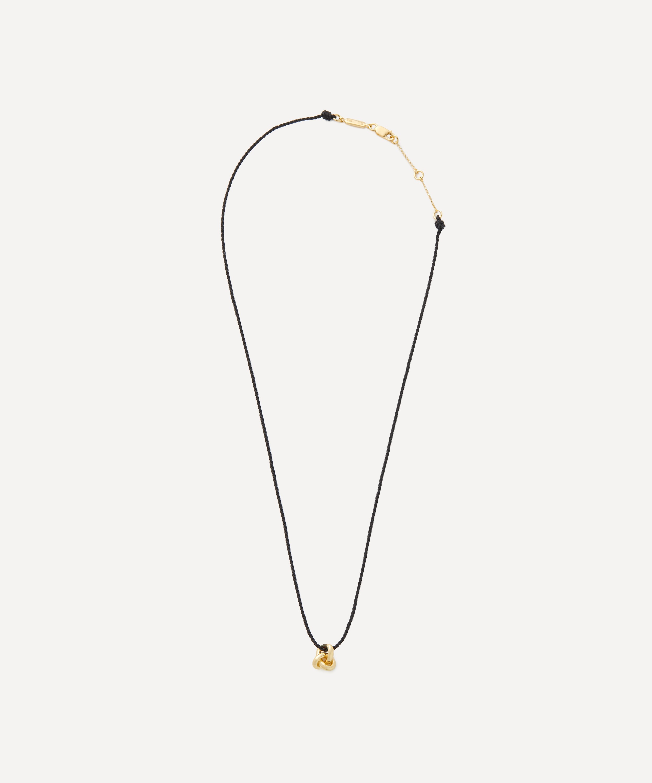 Otiumberg - 14ct Gold-Plated Vermeil Silver Mini Cord Knot Necklace image number 0