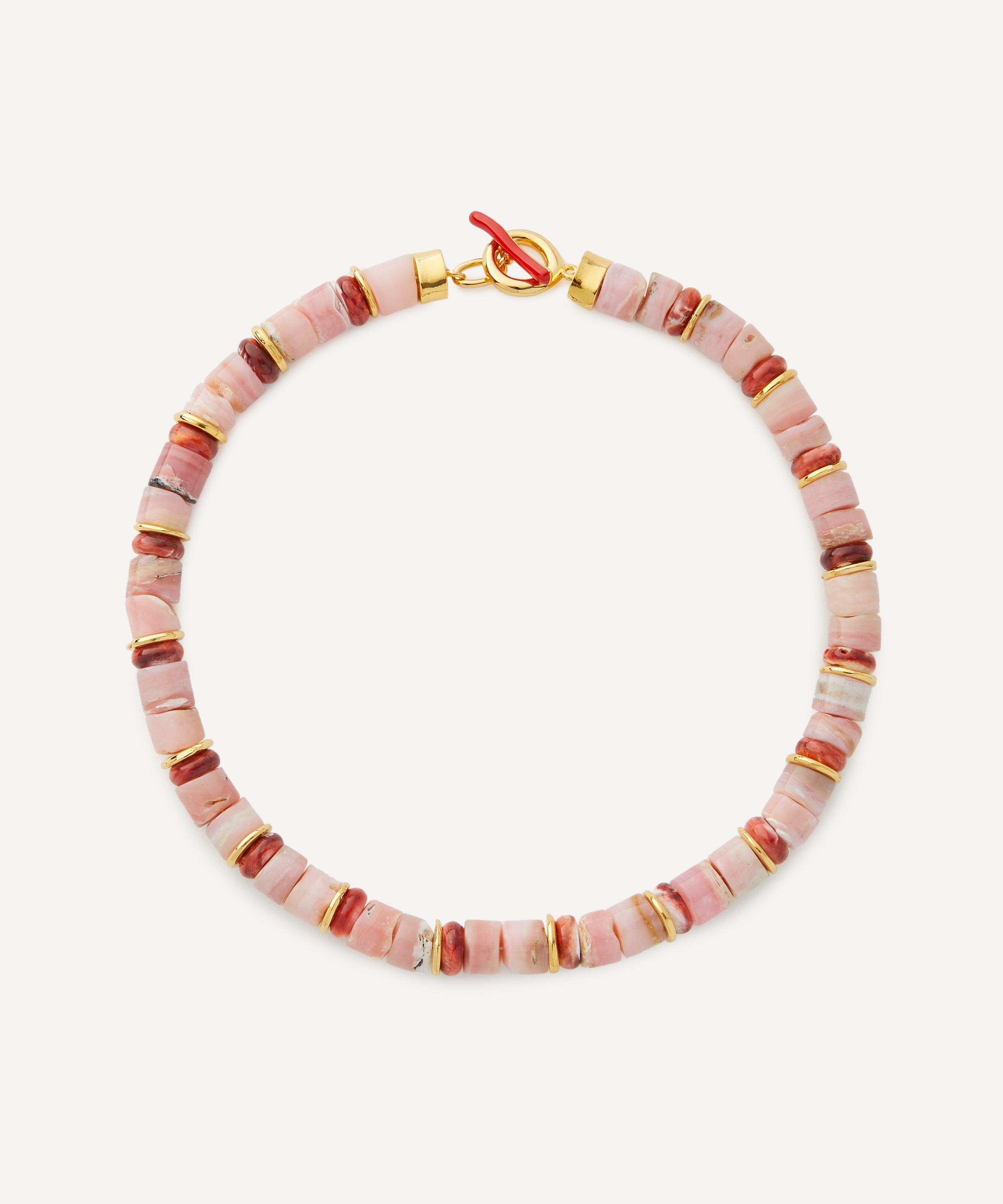 Lizzie Fortunato - Gold-Plated Rosado Collar Bead Necklace image number 0