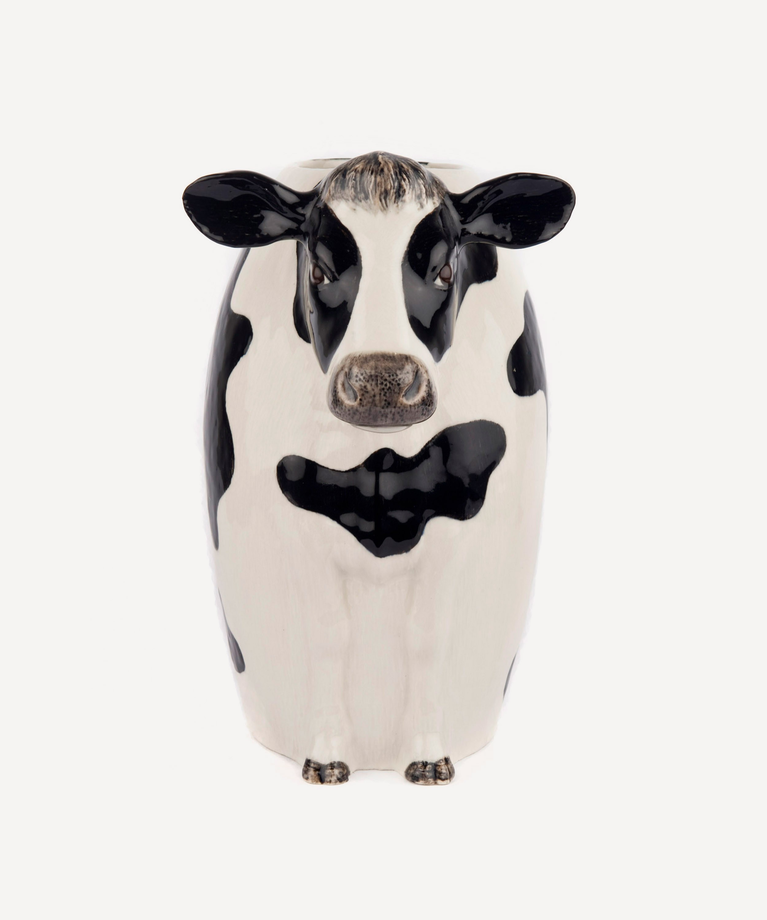 Quail - Large Friesian Cow Vase