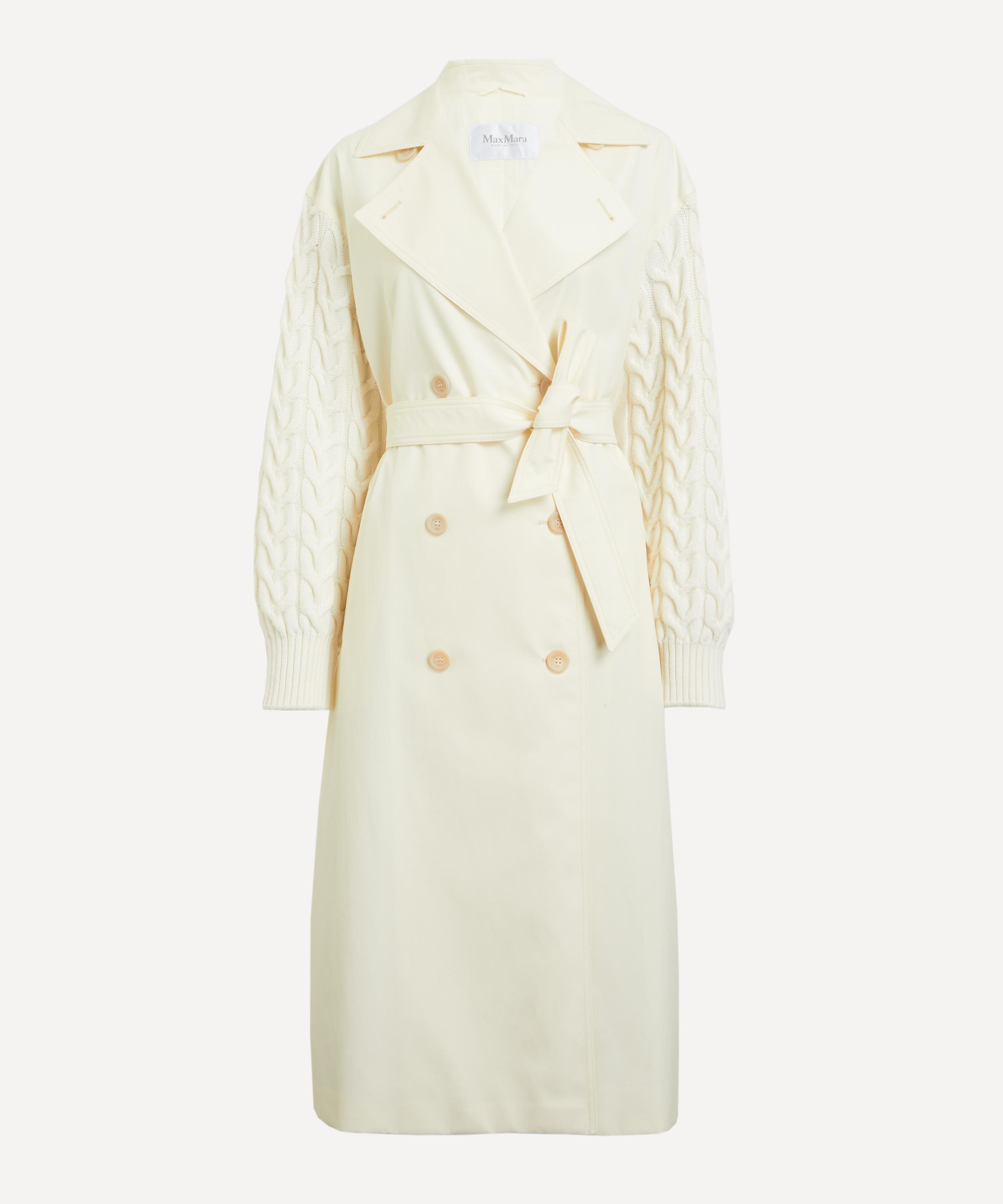 Max Mara - Contrast Sleeve Gabardine Trench Coat image number 0