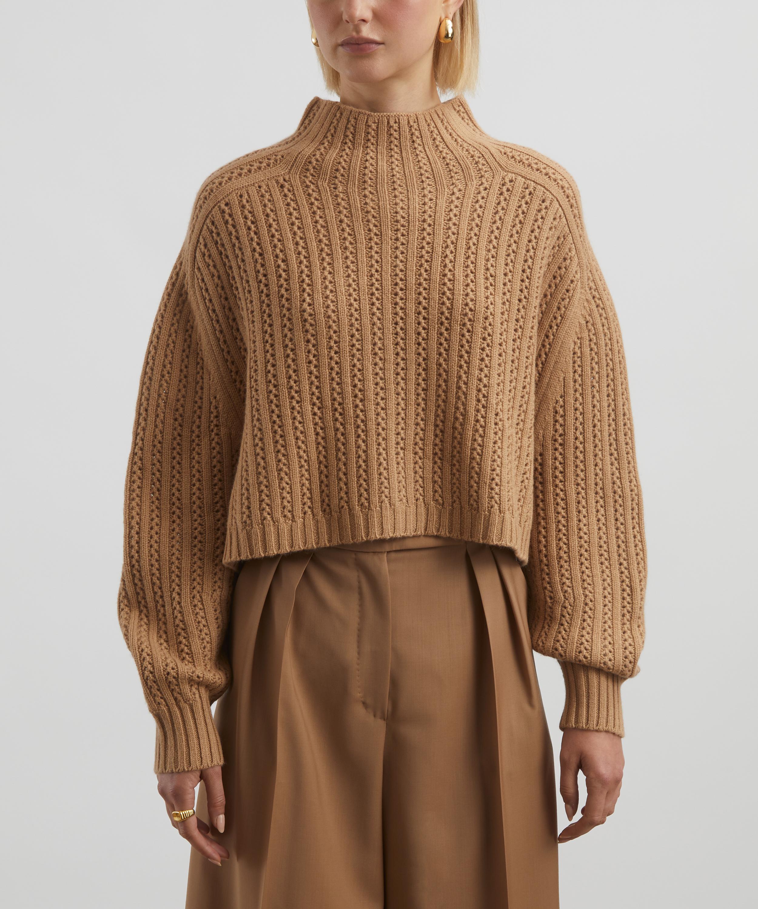 Max Mara - Ribbed Knit Cropped Jumper image number 2