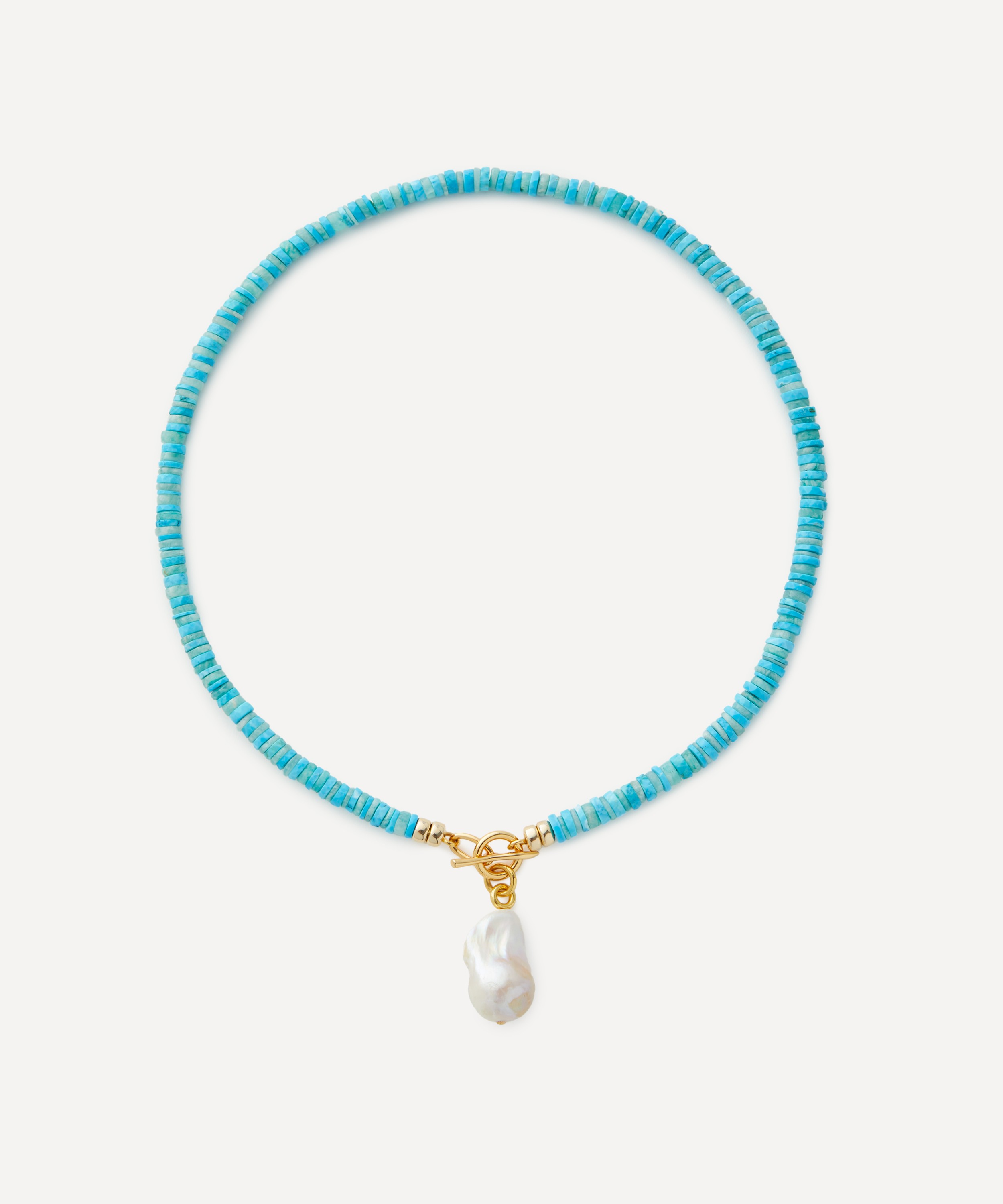 Lizzie Fortunato - Gold-Plated Pearl Isle Bead Necklace