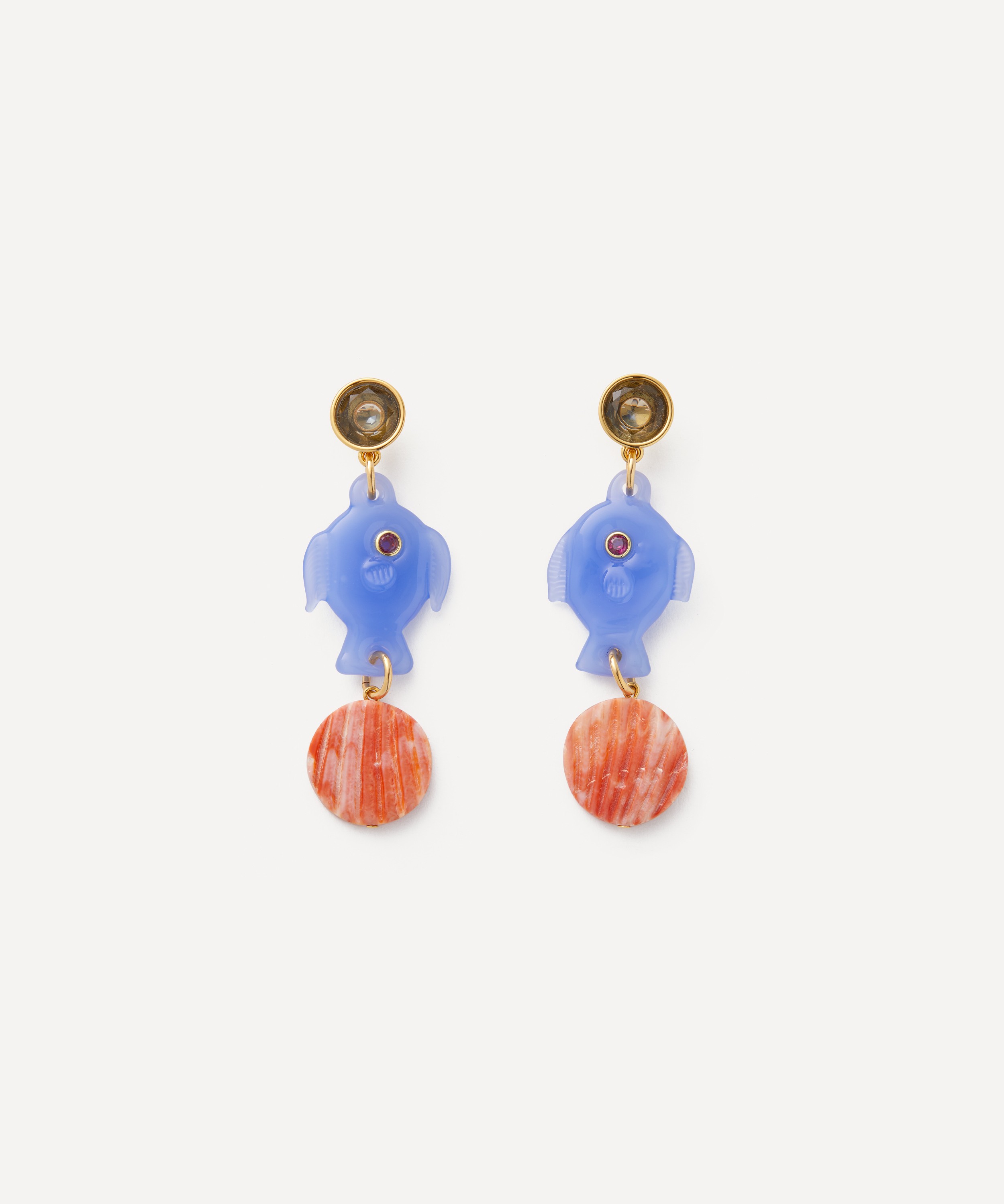 Lizzie Fortunato - Gold-Plated Pescado Drop Earrings image number 0