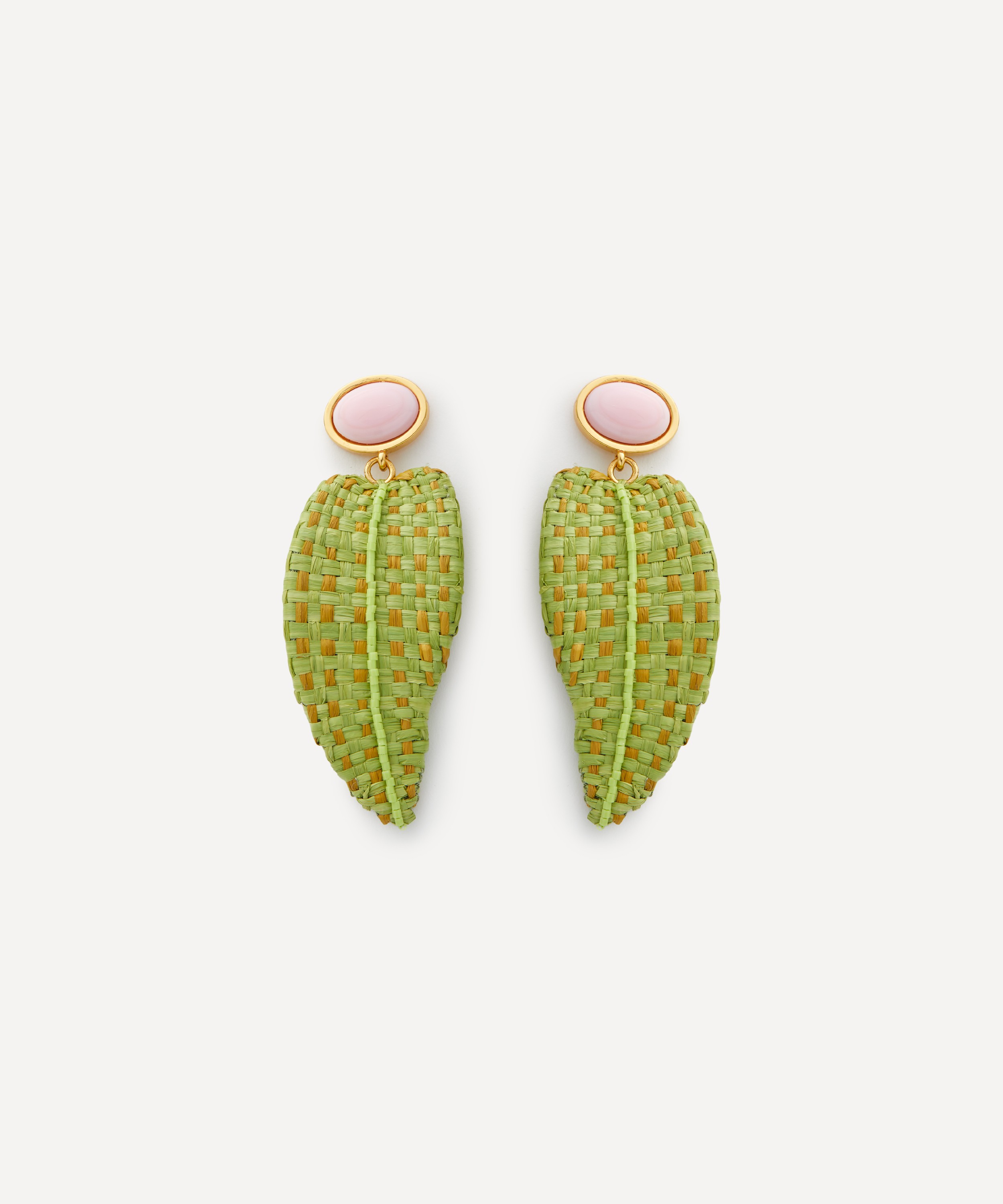 Lizzie Fortunato - Gold-Plated Monteverde Leaf Drop Earrings image number 0