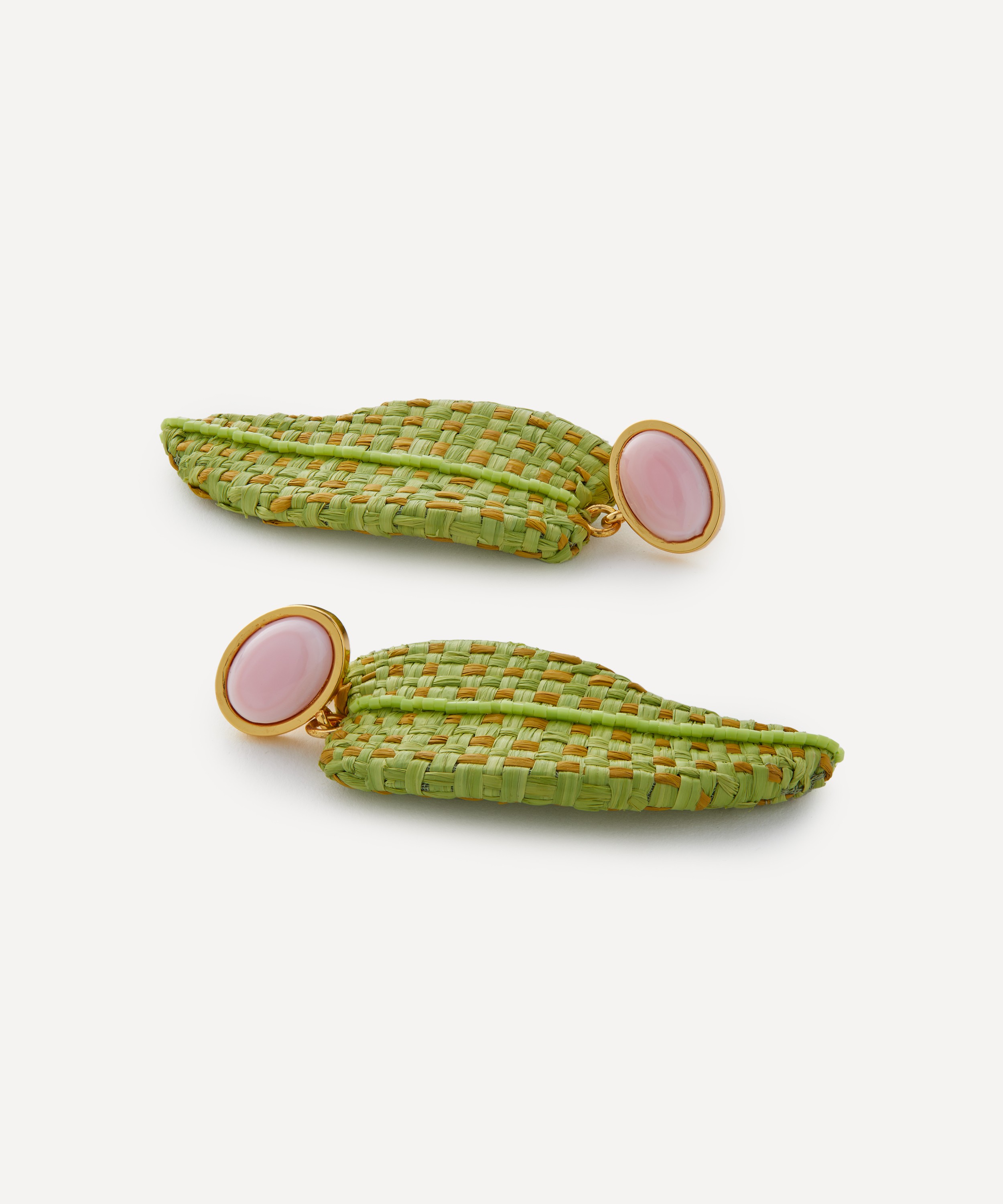 Lizzie Fortunato - Gold-Plated Monteverde Leaf Drop Earrings image number 2