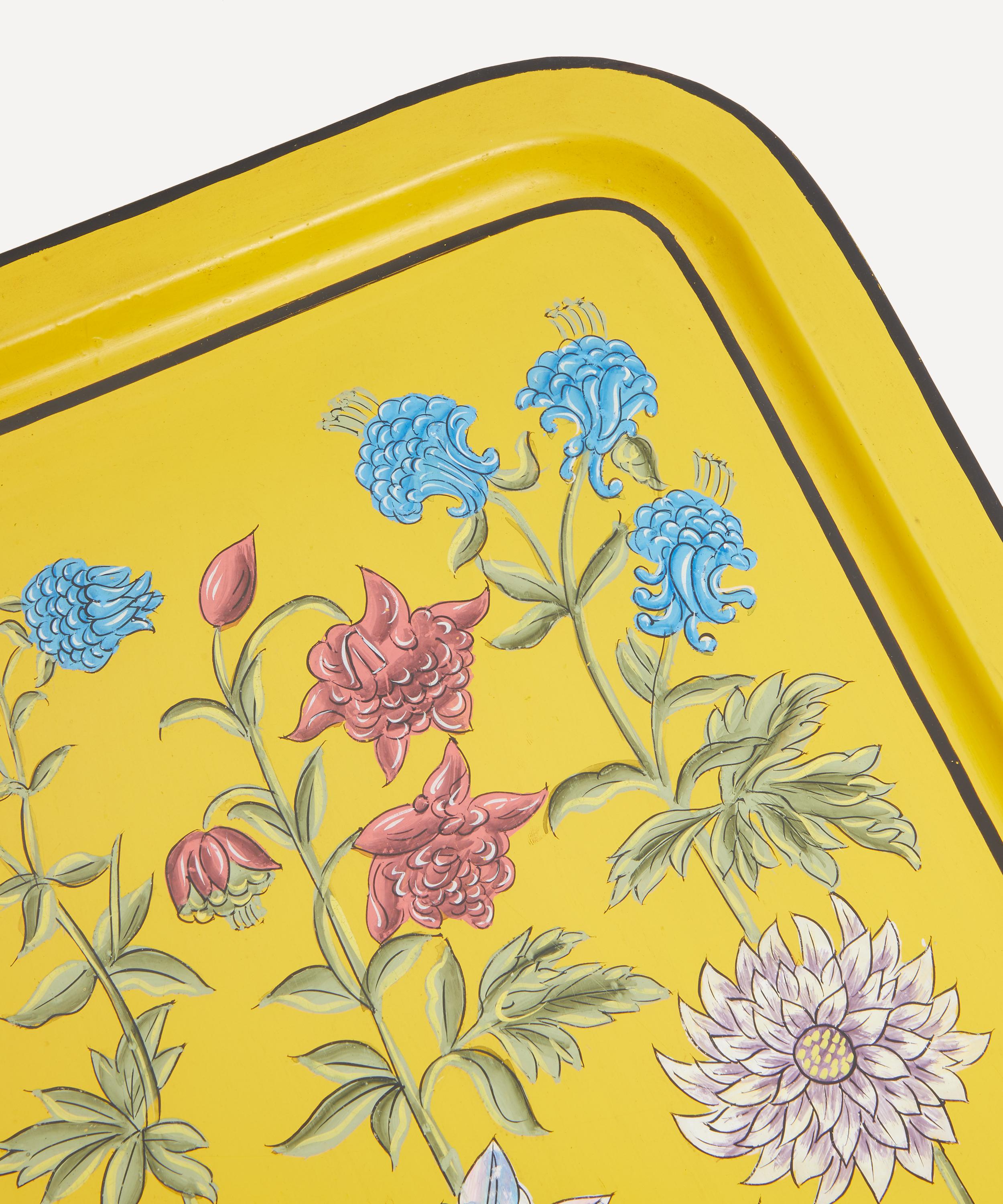 Les Ottomans - Flora Hand-Painted Iron Tray image number 2