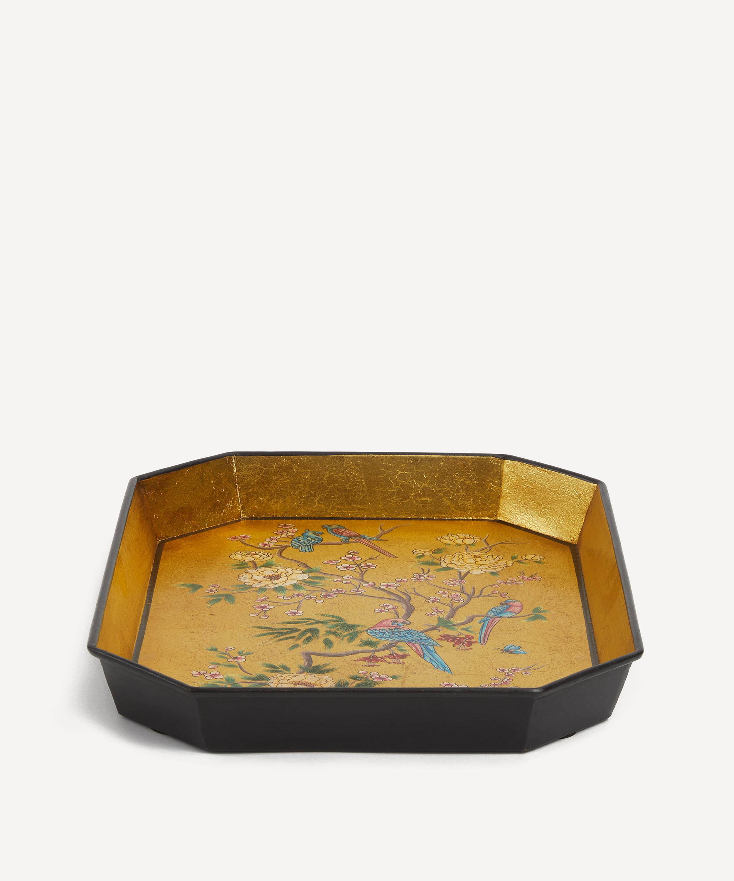 Les Ottomans - Flora Hand-Painted Iron Tray image number 1