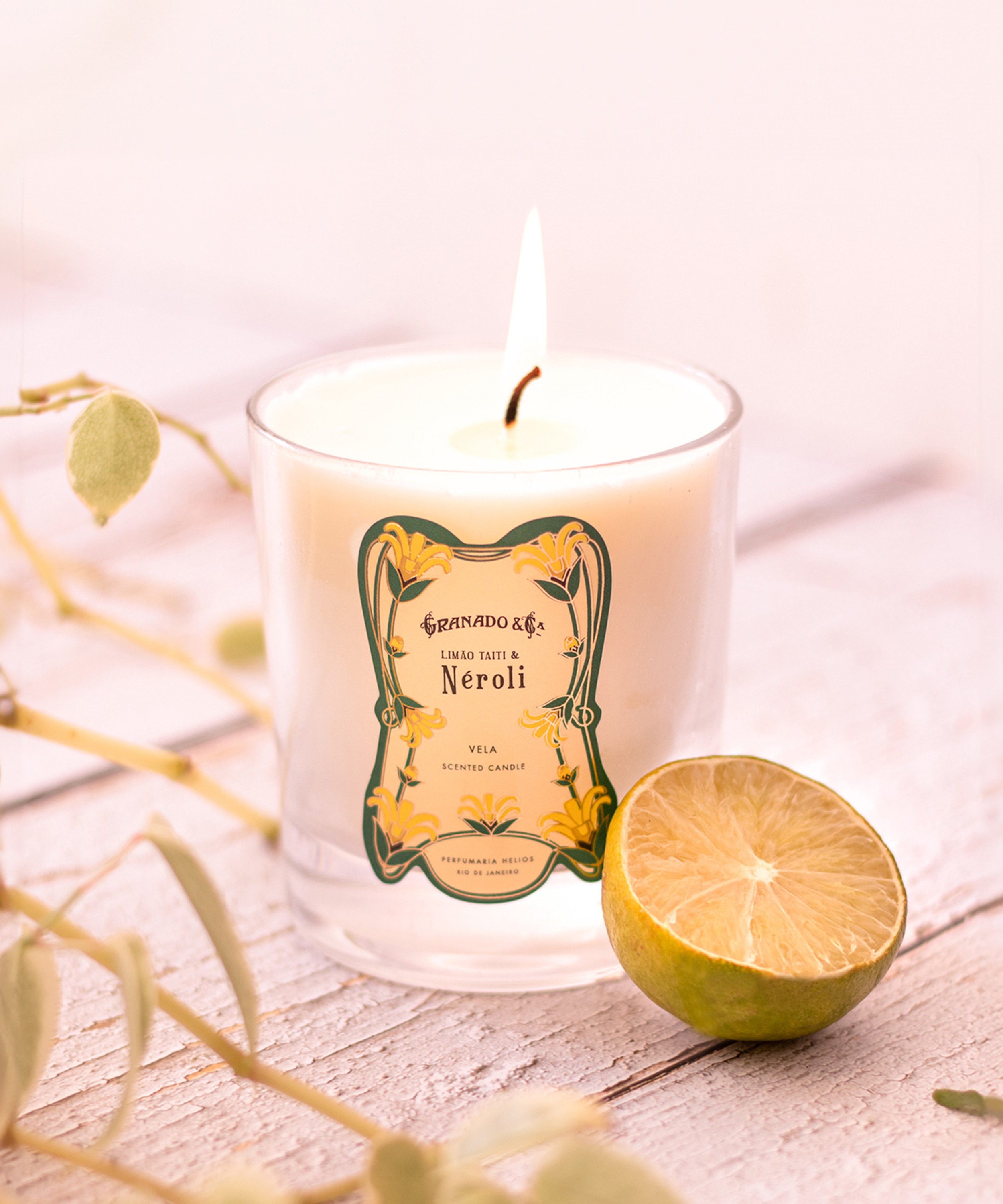 Granado - Limão Taiti & Neroli Scented Candle 250g image number 1