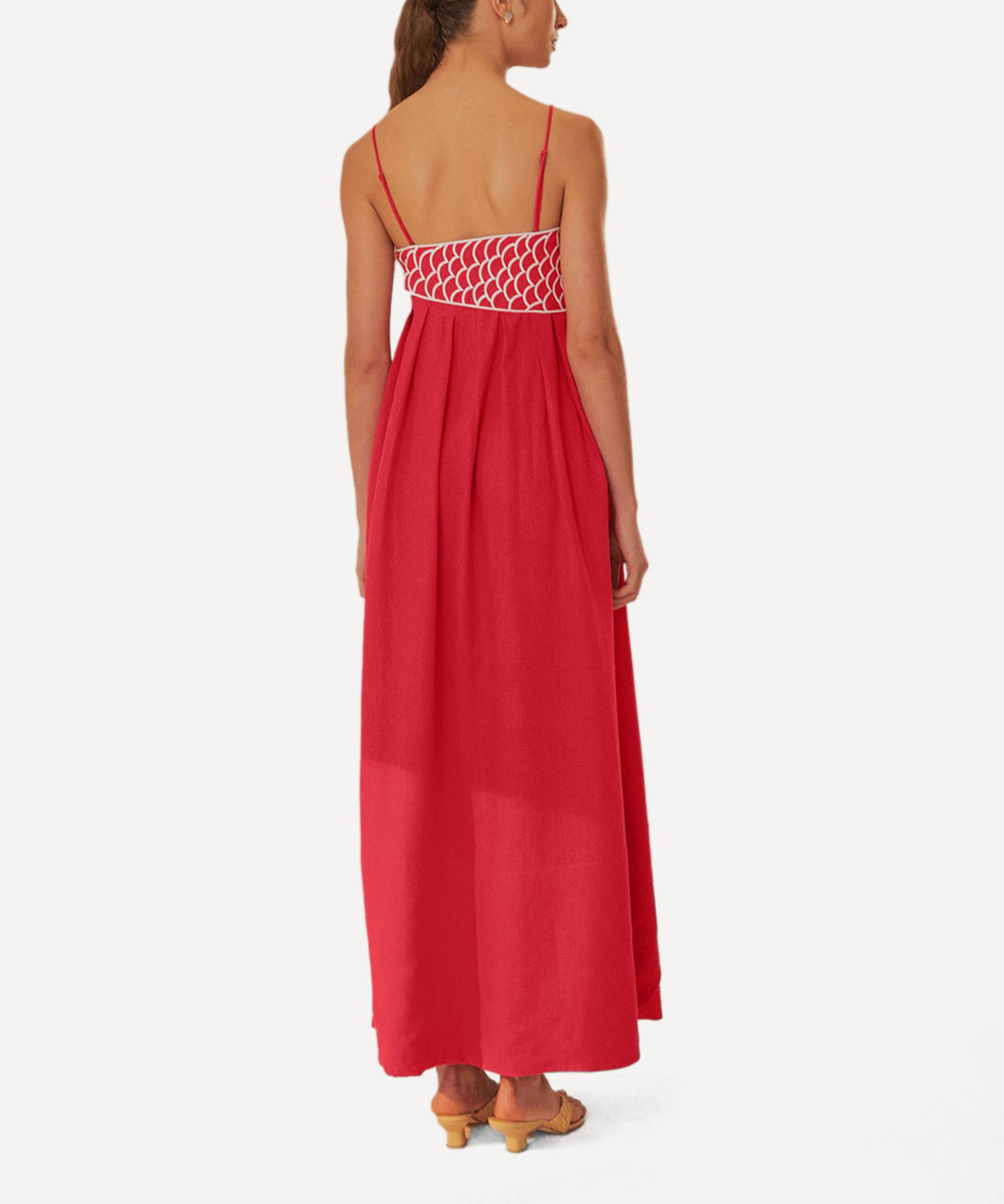 FARM Rio - Red Fish Top Maxi Dress image number 2